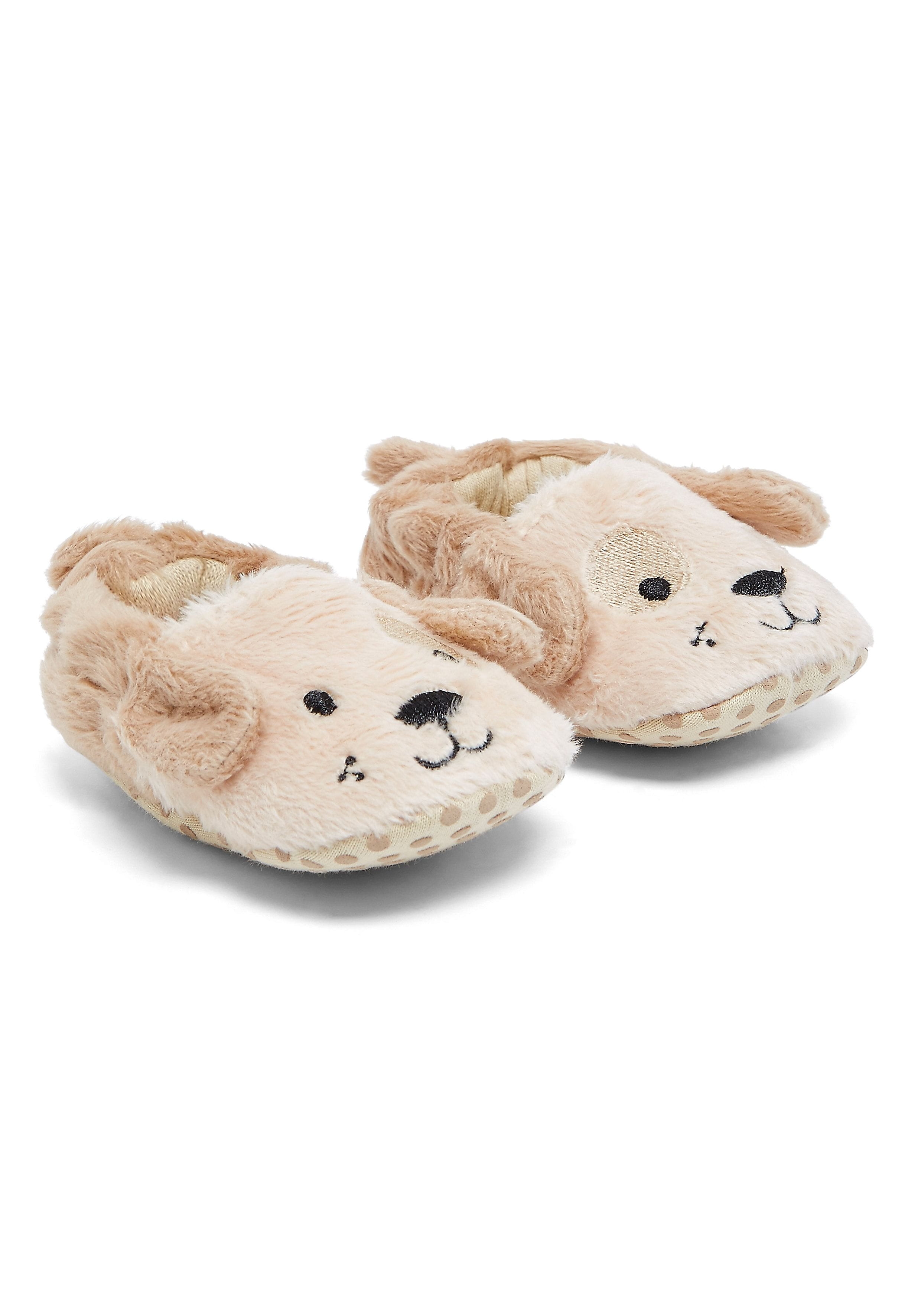 Mothercare | Boys Booties 3D Ear Detail - Brown 0