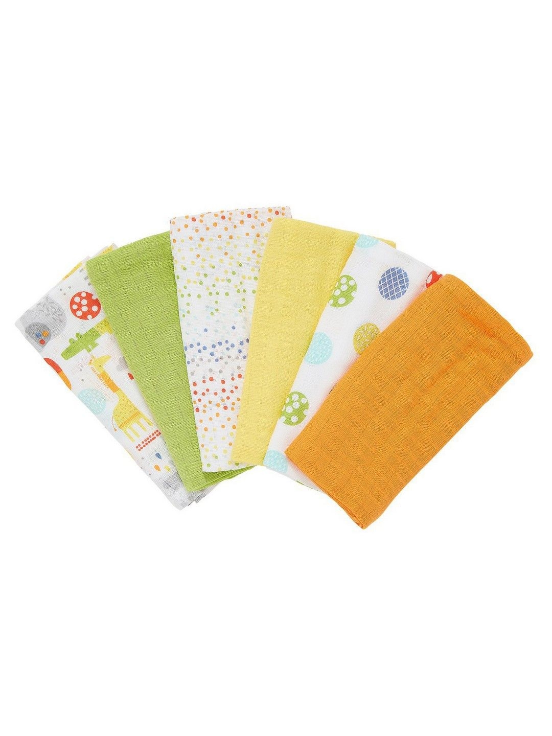 Mothercare | Hello Friend Muslins - Pack of 6 0