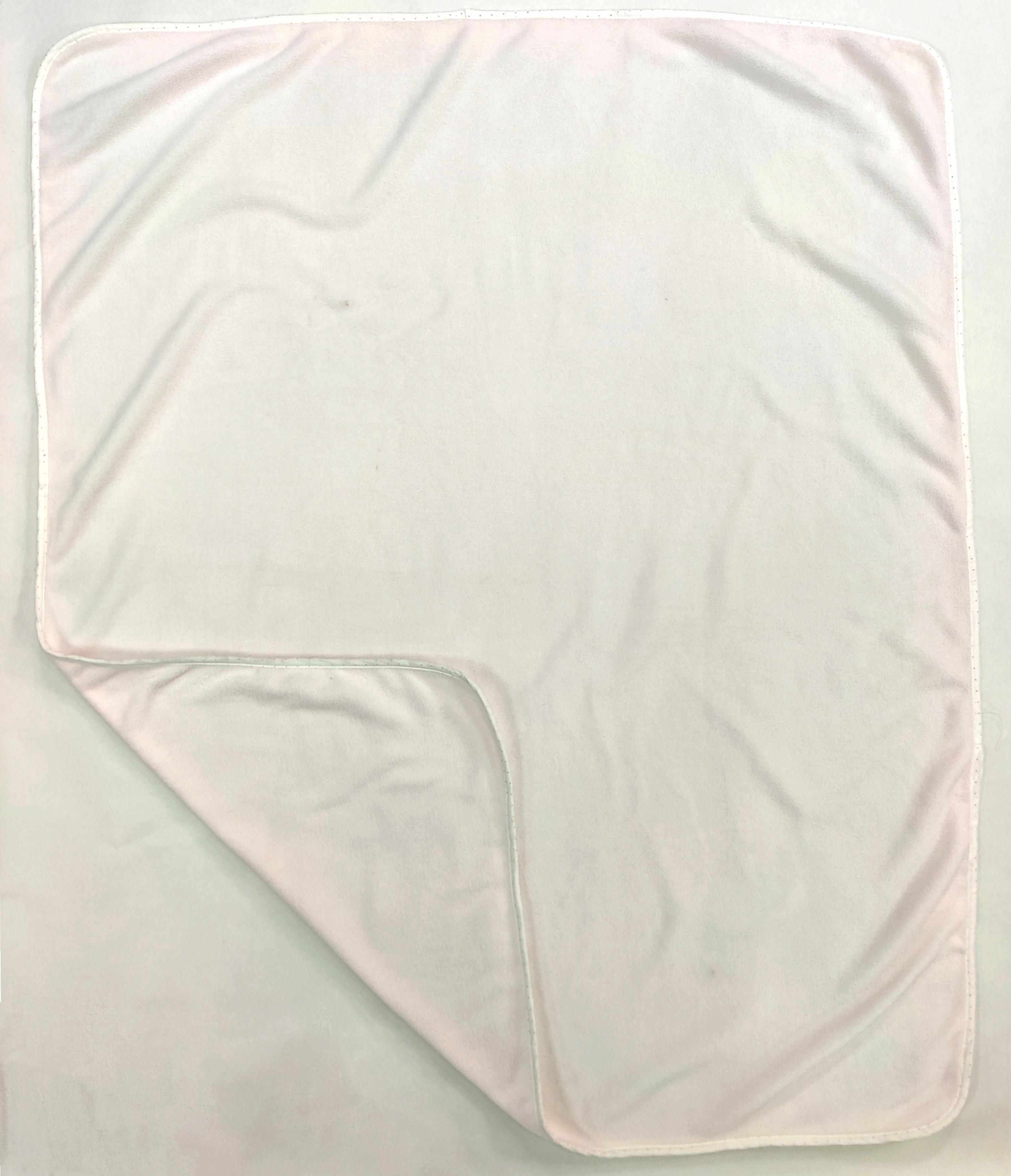 Shooting Star Fleece Baby Blanket - Light Pink