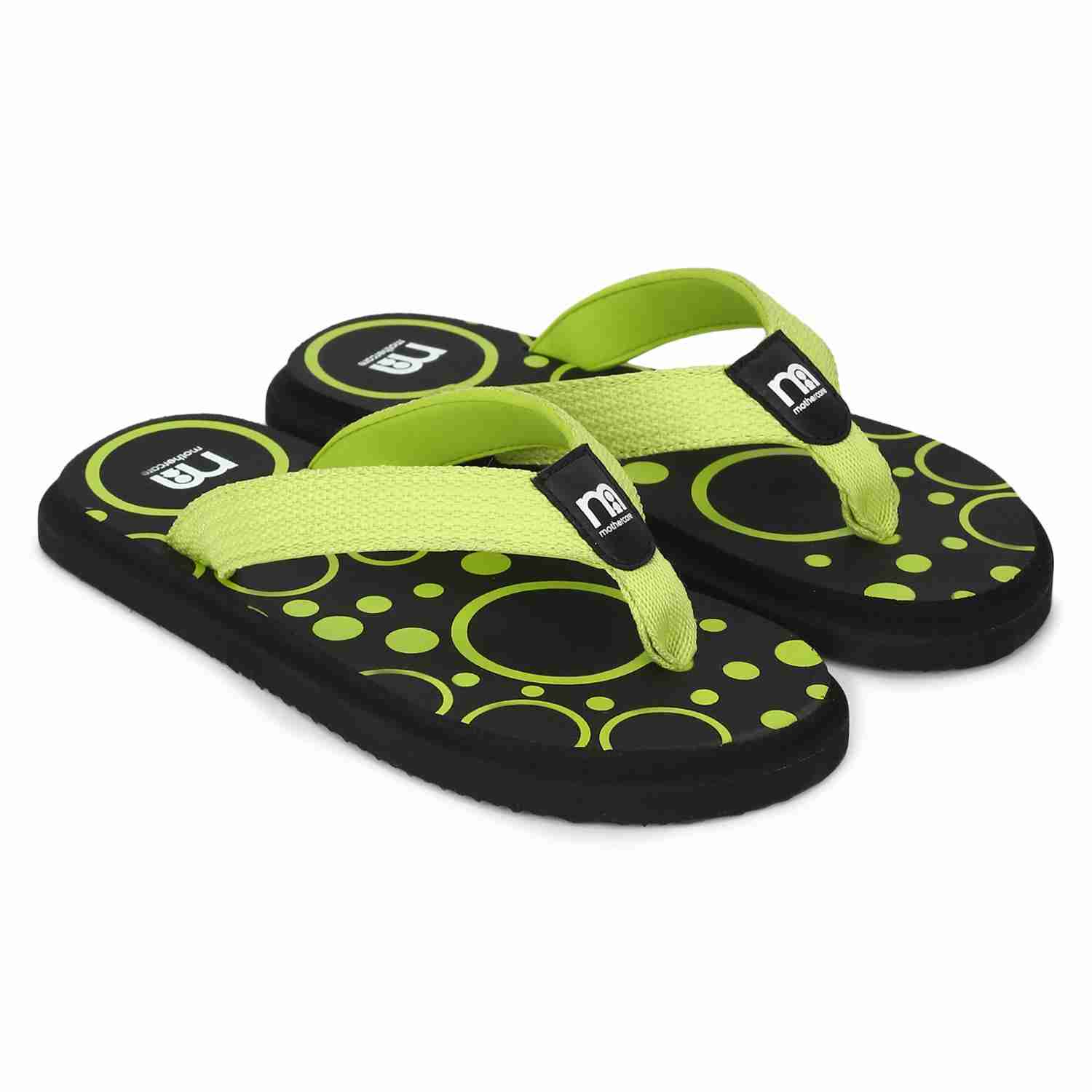 Mothercare Unisex 100% Cotton Circle Print Slippers - Green