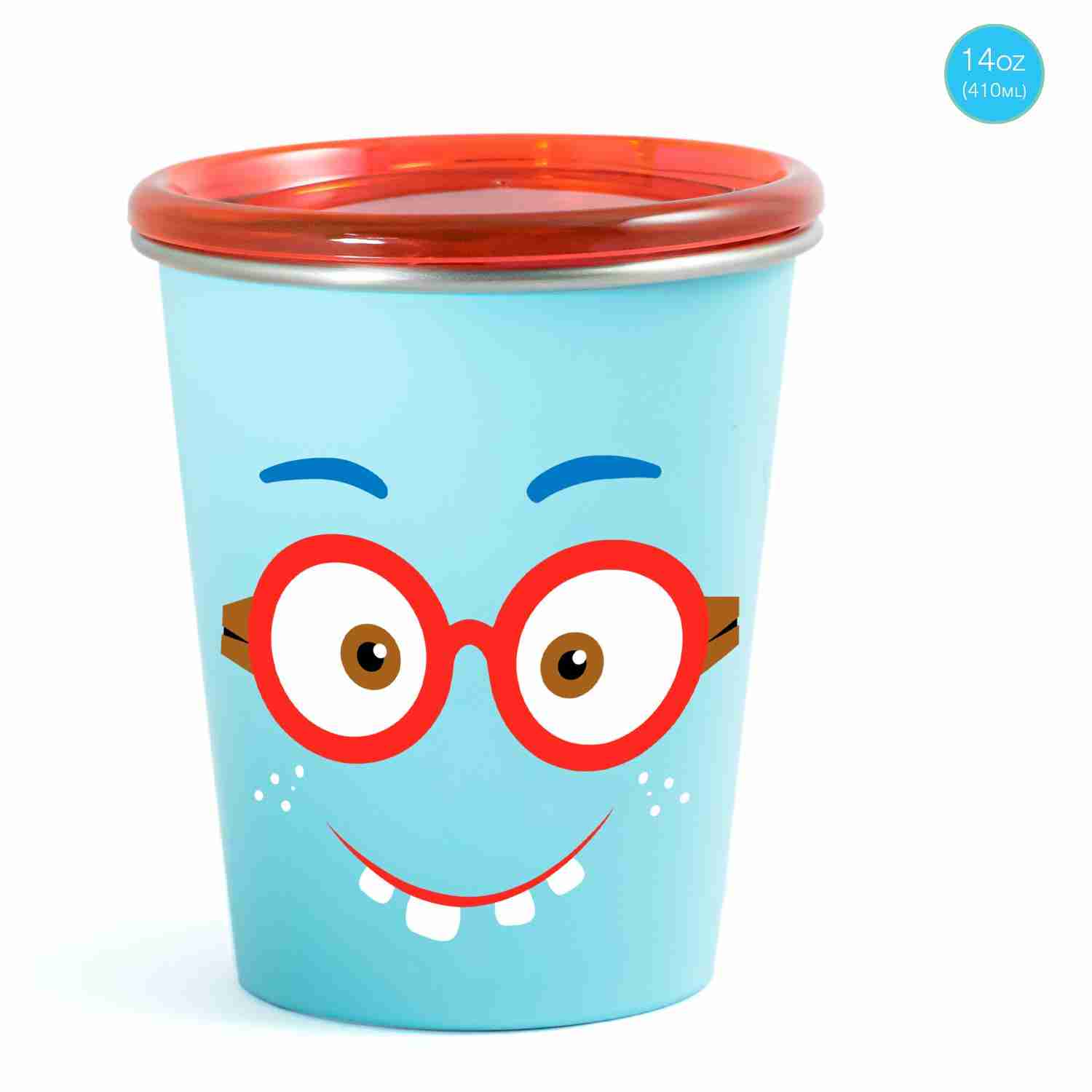 Rabitat Spill Free Shyguy Stainless Steel Cup - Blue