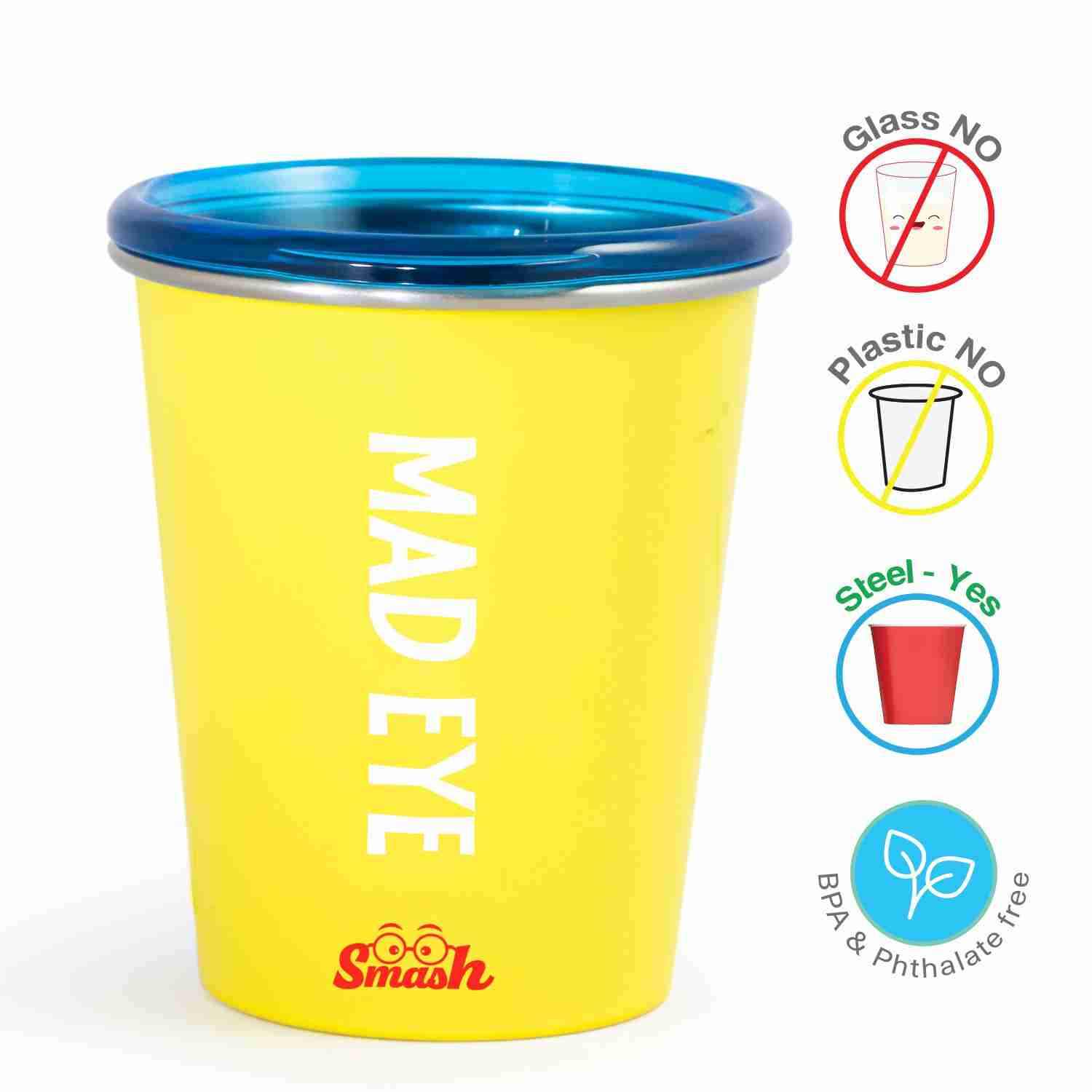Rabitat Mad Eye Spill Free Cup - Yellow