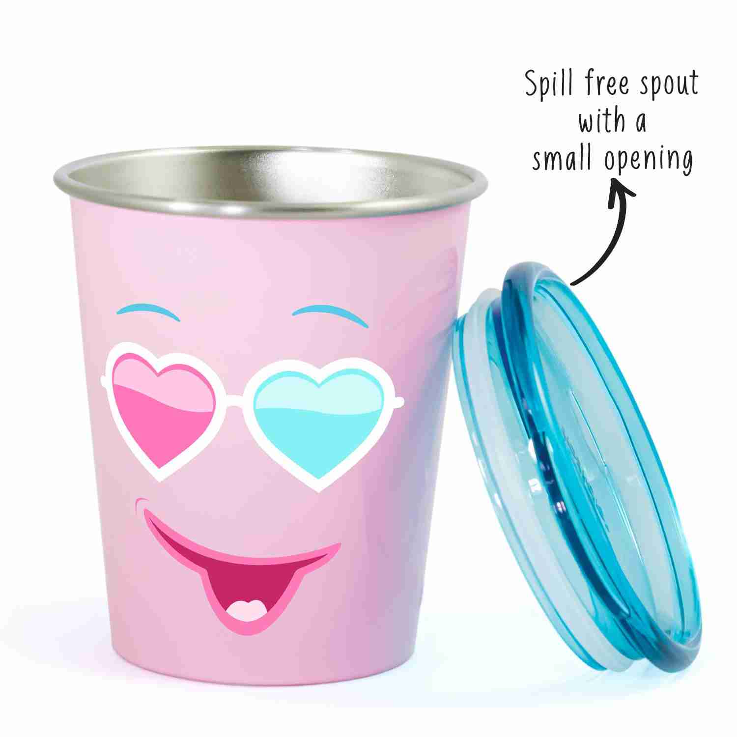 Rabitat Spill Free Diva Stainless Steel Cup - Pink