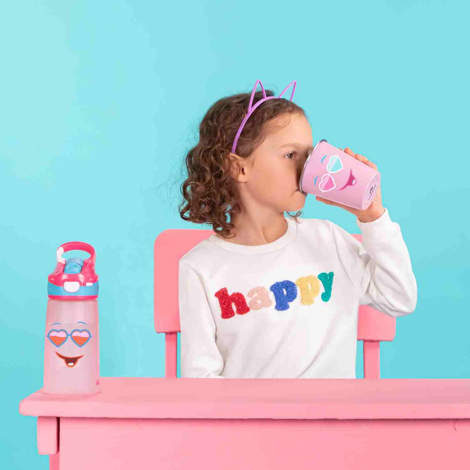 Rabitat Spill Free Diva Stainless Steel Cup - Pink