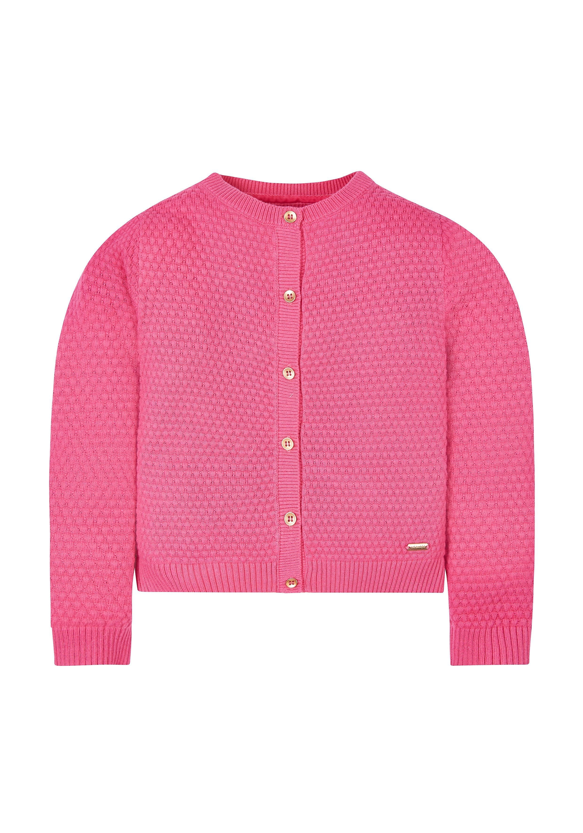 Mothercare | Pink Bubble Knit Cardigan 0