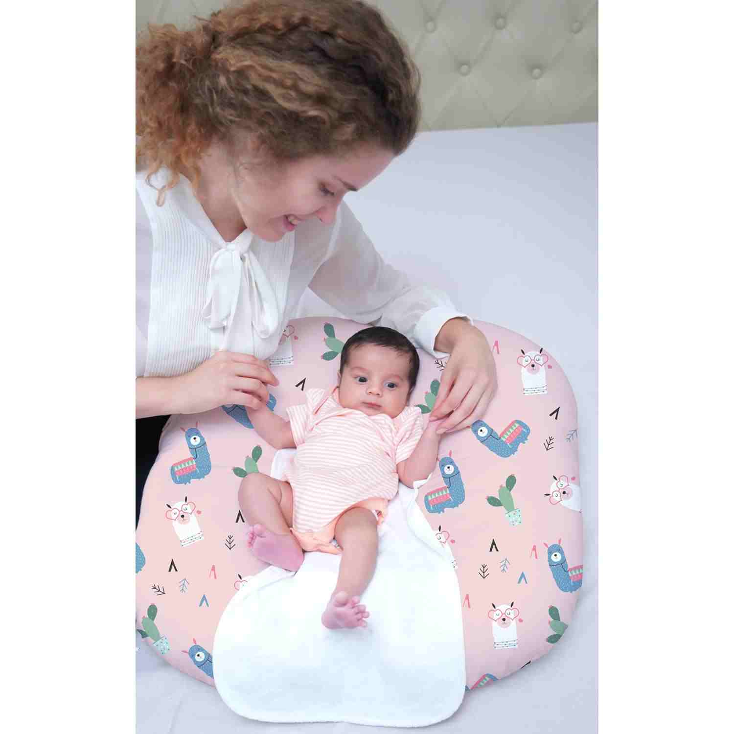 Rabitat Grad Llama Snooze Baby Lounger - Multicolor