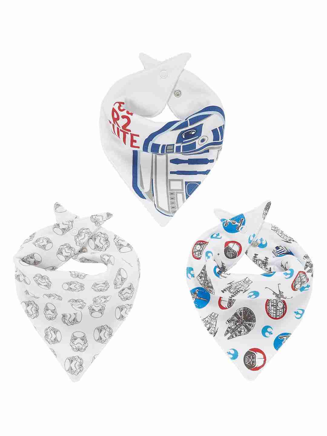 Mothercare Star Wars Baby Bibs - Pack of 3 - Multicolor