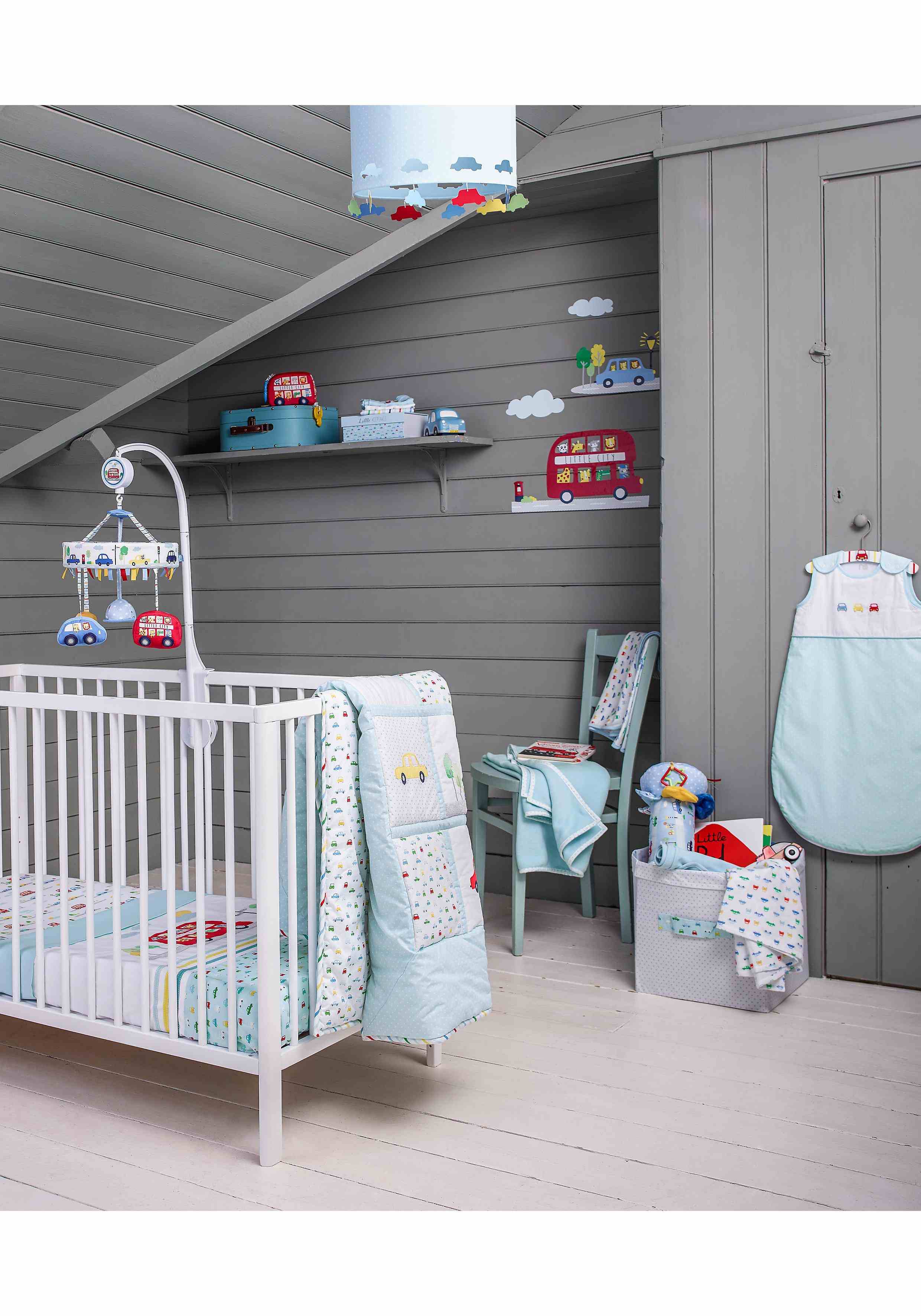 Mothercare On The Road Quilt - Blue