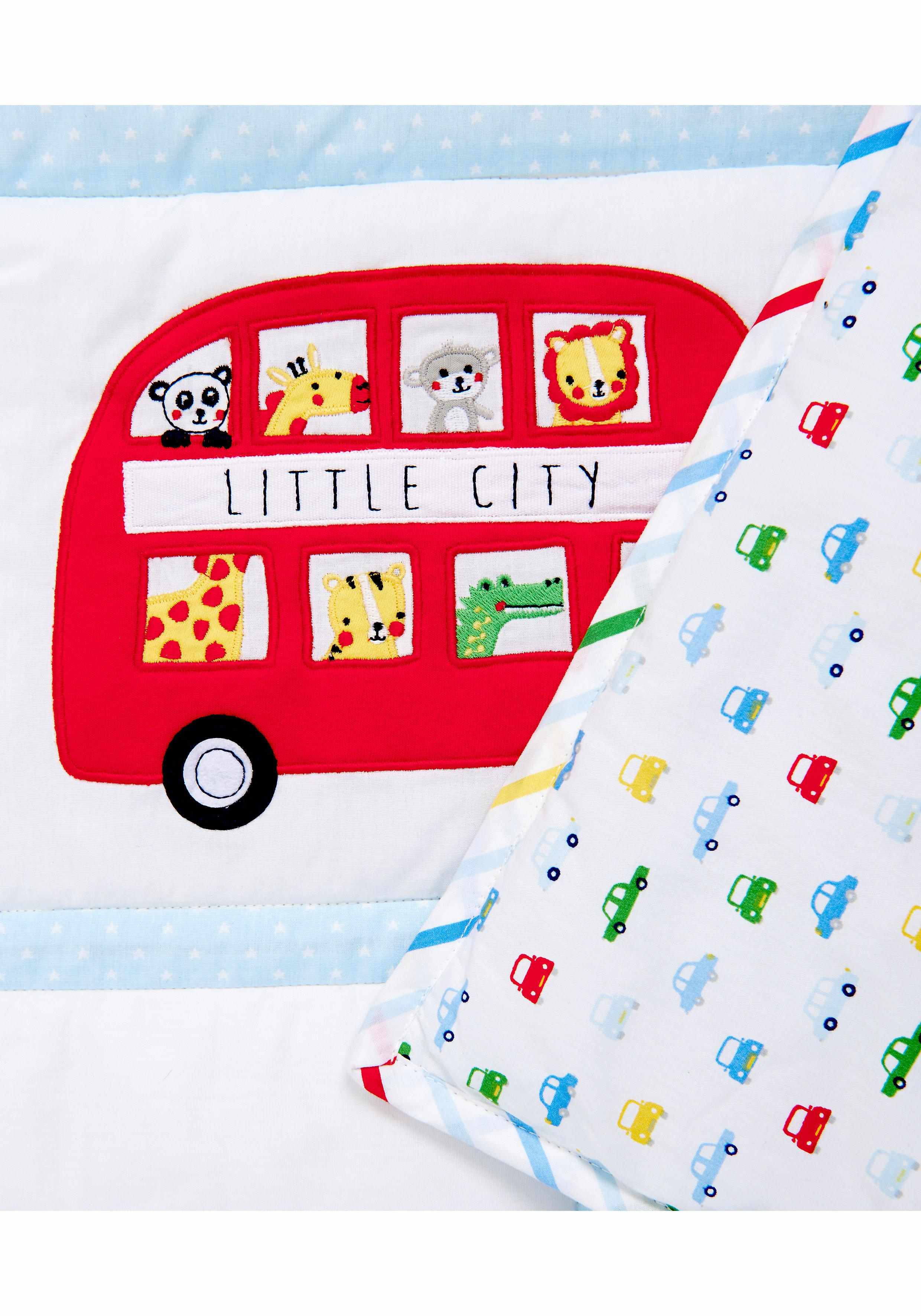 Mothercare On The Road Quilt - Blue