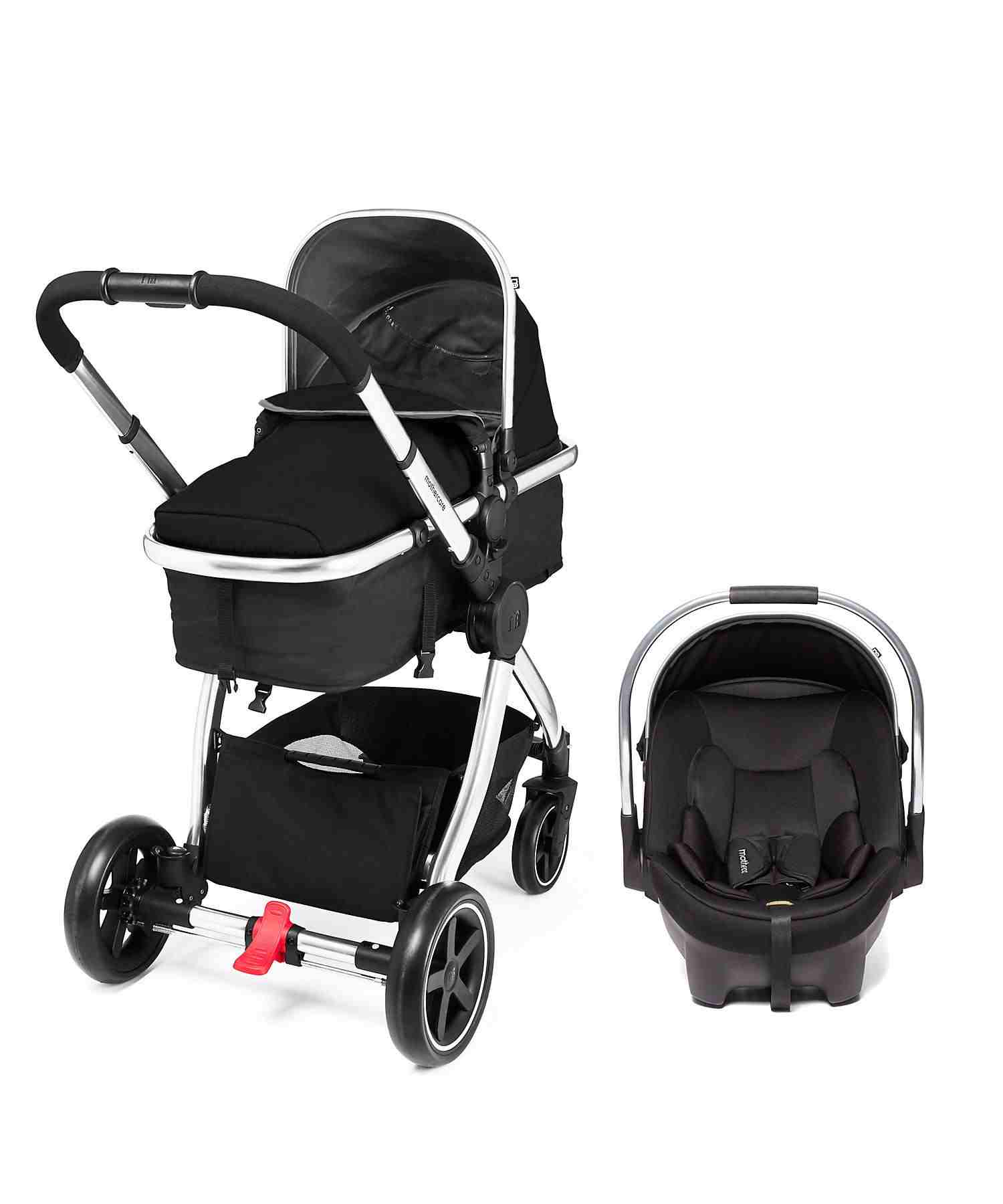 Mothercare Unisex Reversible Pushchair Travel System - Black