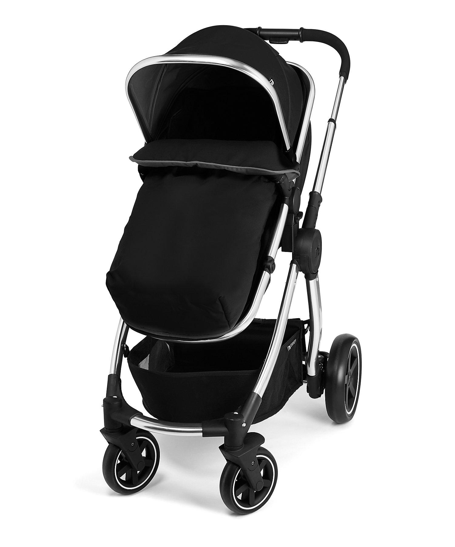 Mothercare Unisex Reversible Pushchair Travel System - Black