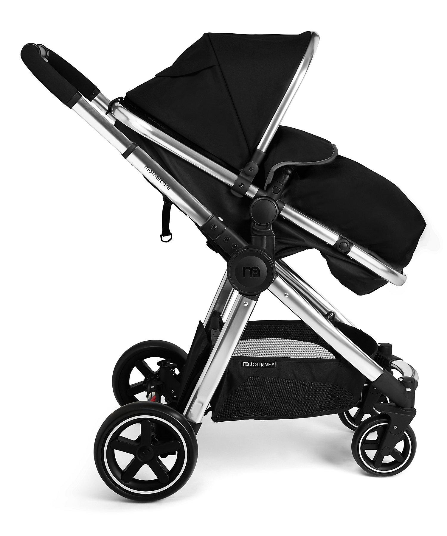 Mothercare Unisex Reversible Pushchair Travel System - Black