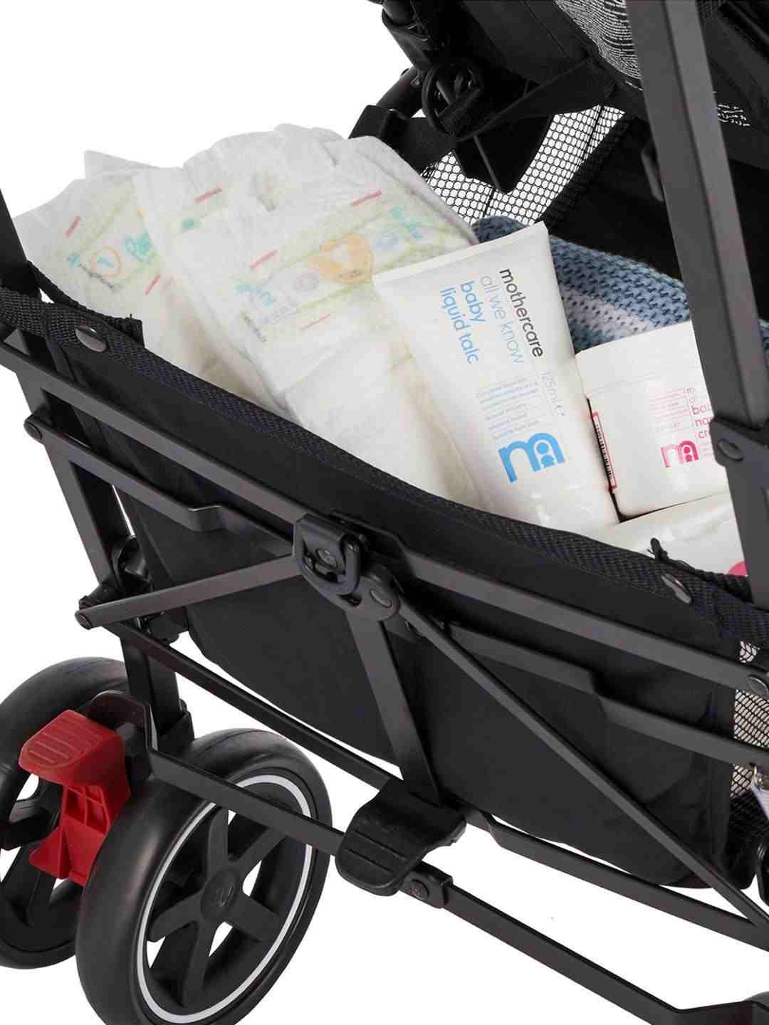 Mothercare Unisex Padded Seat Baby Stroller - Black