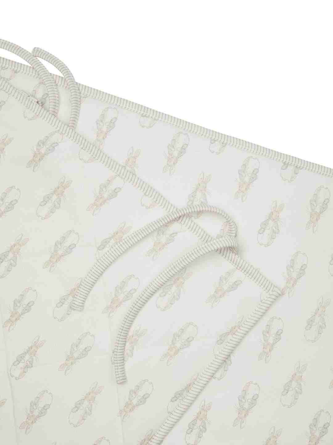 Mothercare Unisex 100% Cotton Rabbit PrintBed Bumpers - Cream
