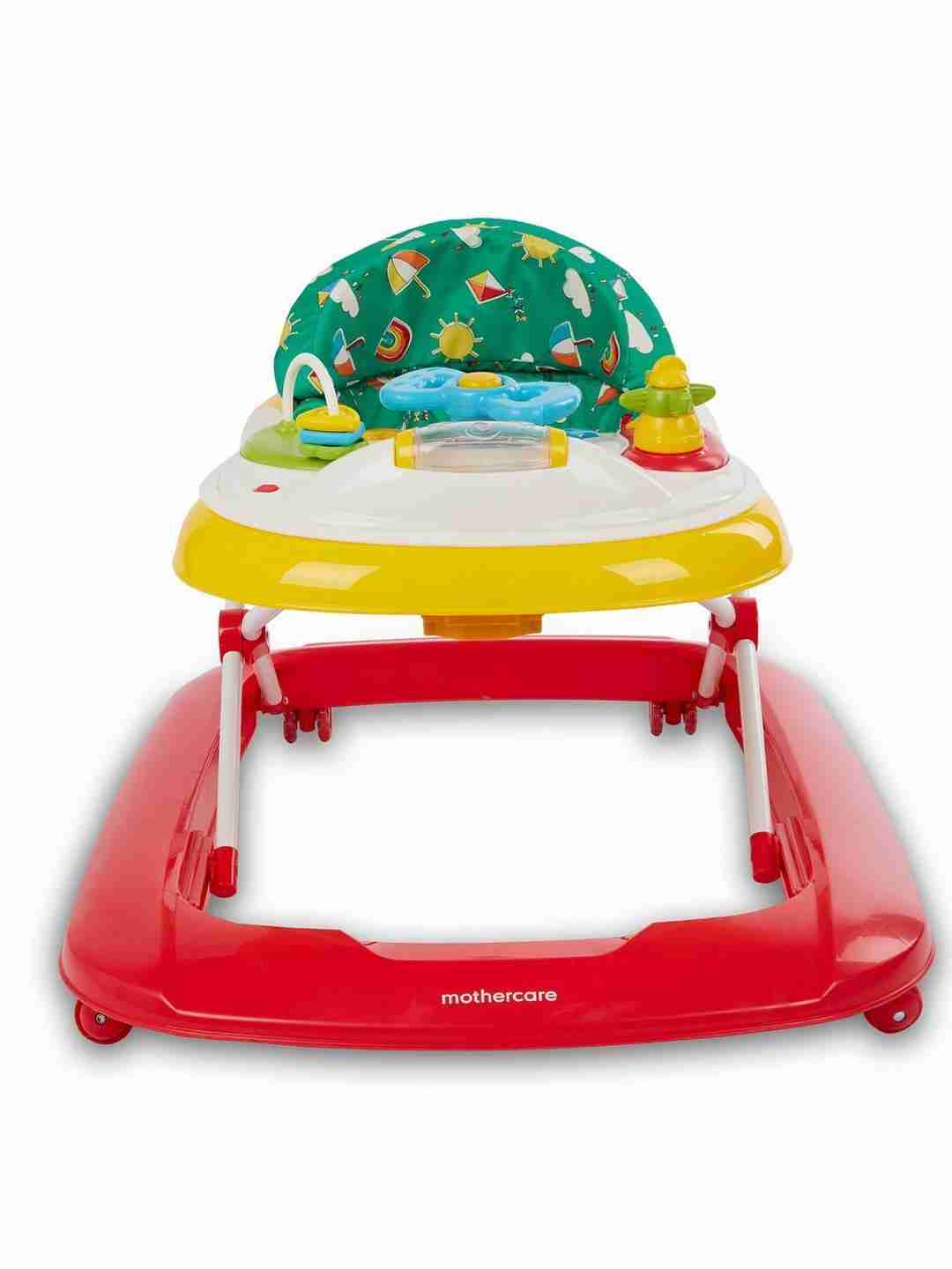Mothercare Unisex Height Adjustable Baby Walker - Red