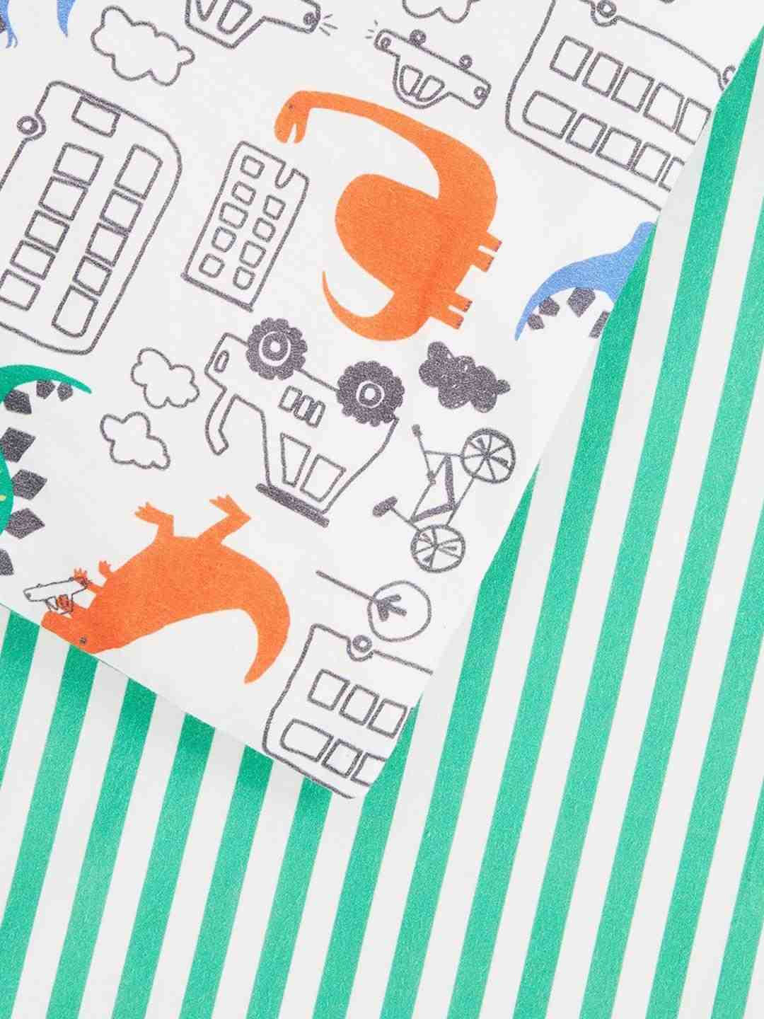 Mothercare Dinosaur Cot Bed Duvet Set - Pack of 2 - Multicolor