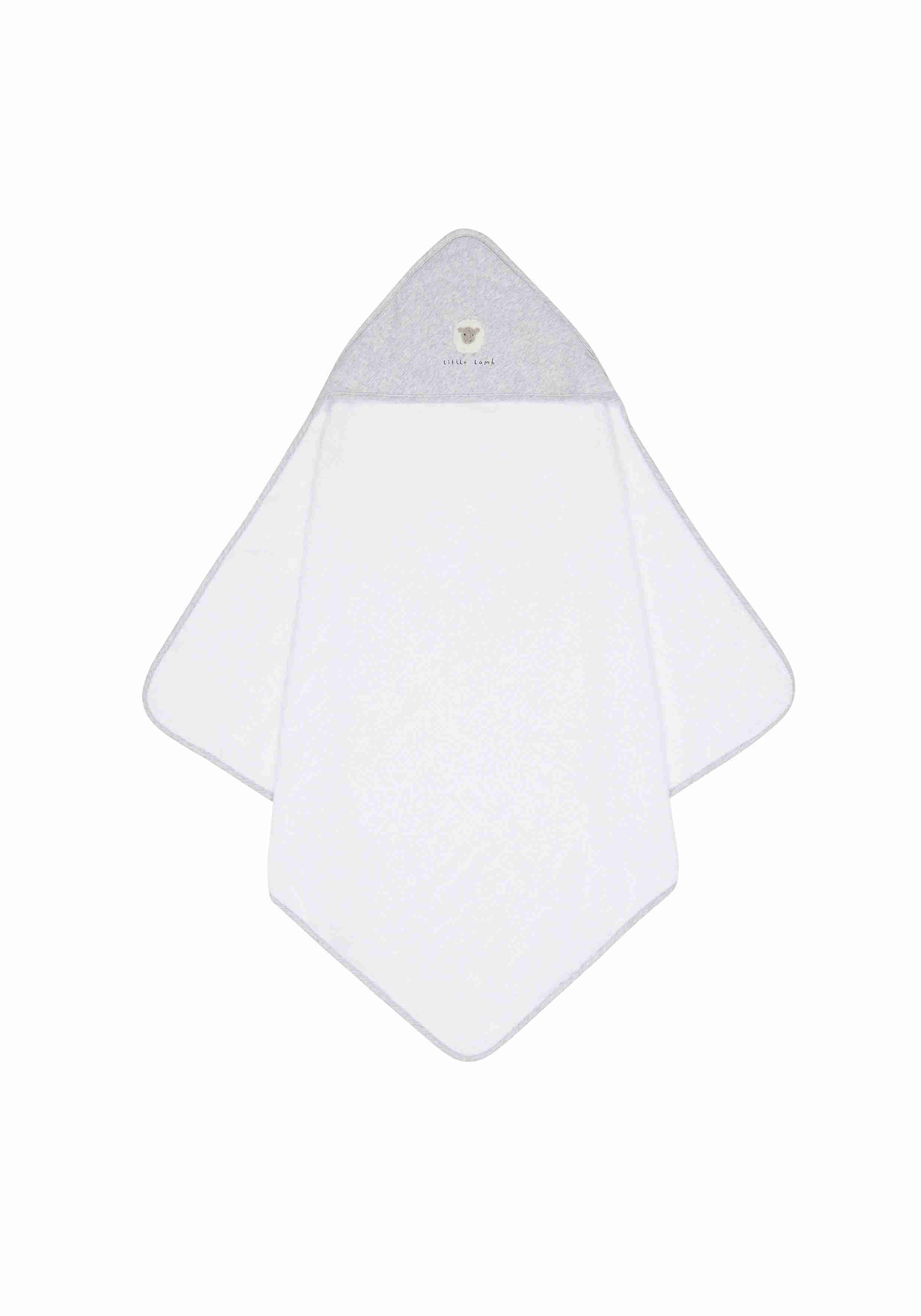 Mothercare Little Lamb Baby Towel and Mitt Set - Pack of 2 - Cream