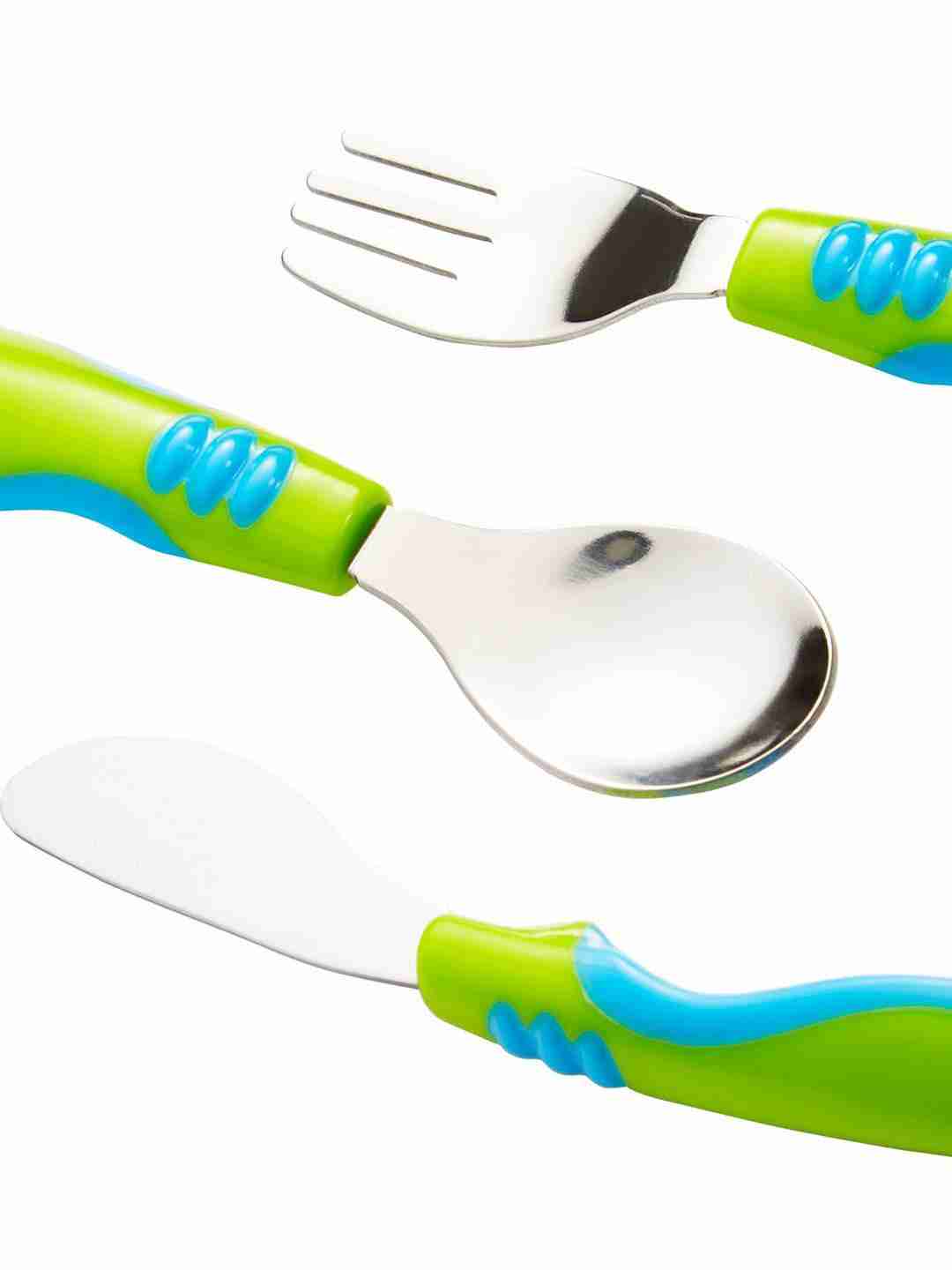 Mothercare Easy Grip Toddler Cutlery Set - Pack of 3 - Blue