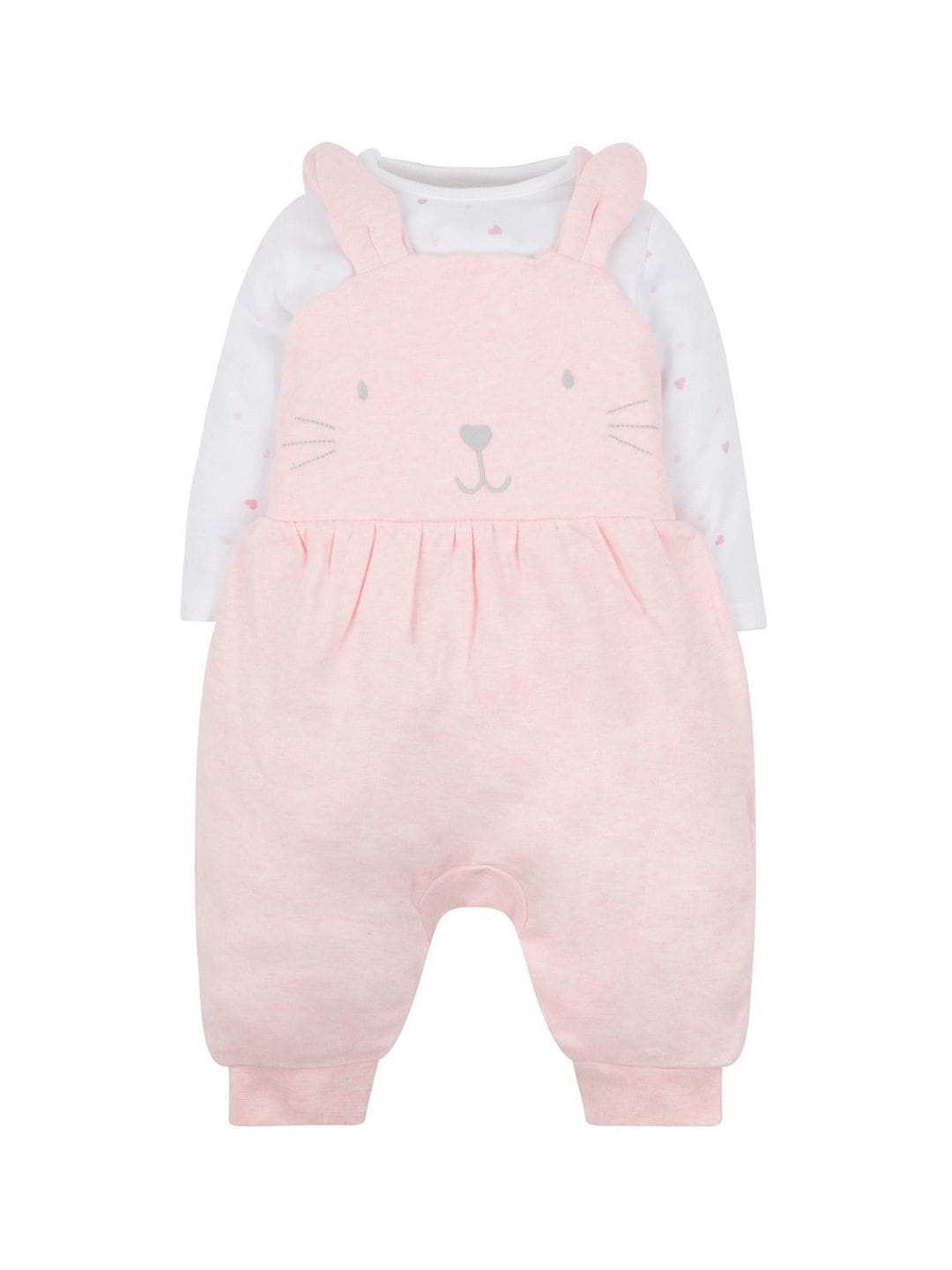 Mothercare | My First Bunny Dungarees And Bodysuit Set 0