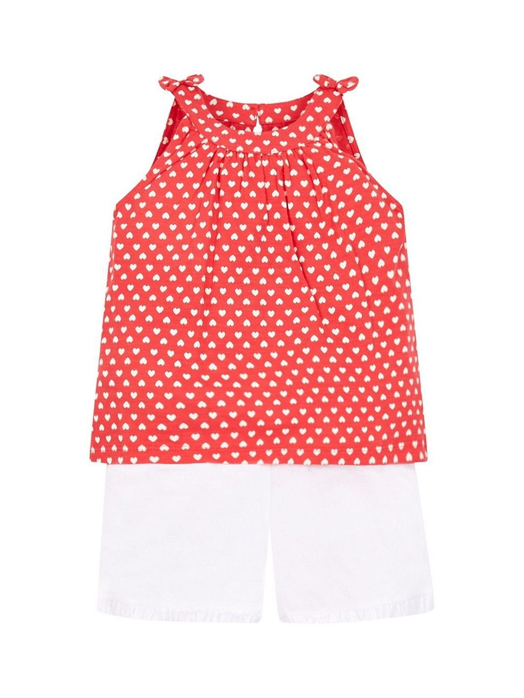 Mothercare | Red Heart Vest And Shorts Set 0