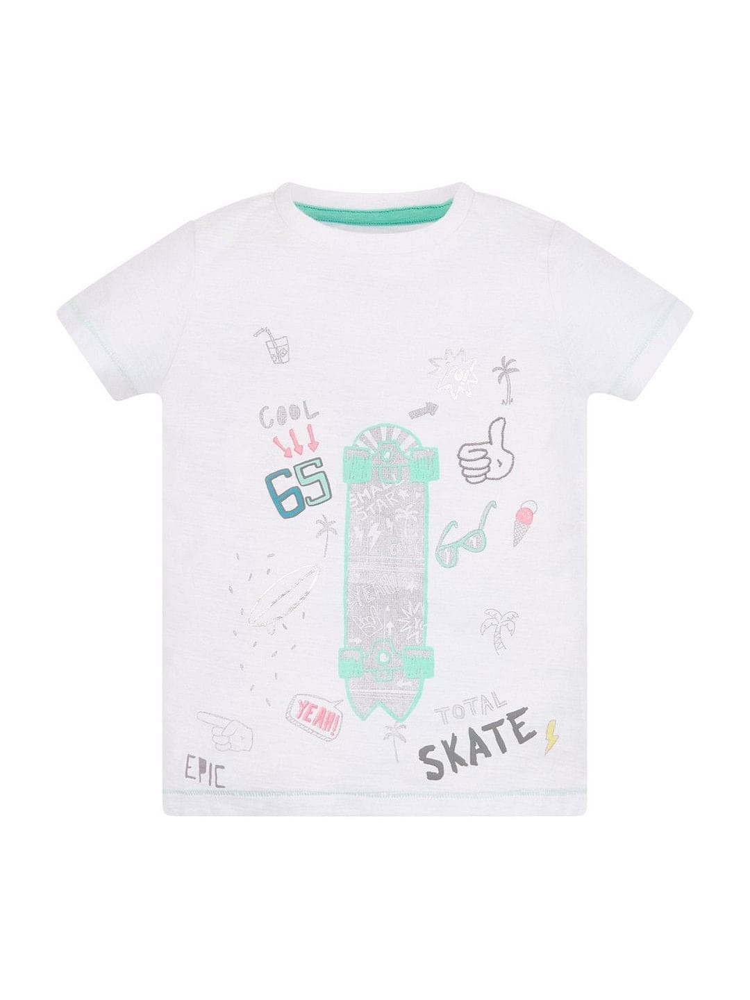 Mothercare | White Printed T-Shirt 0