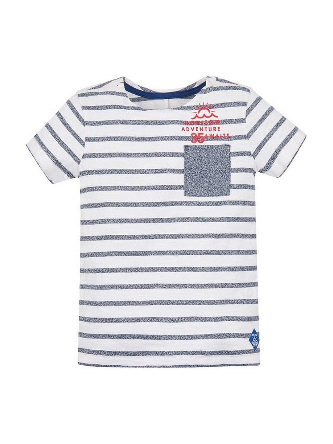 Mothercare | White Striped T-Shirt 0