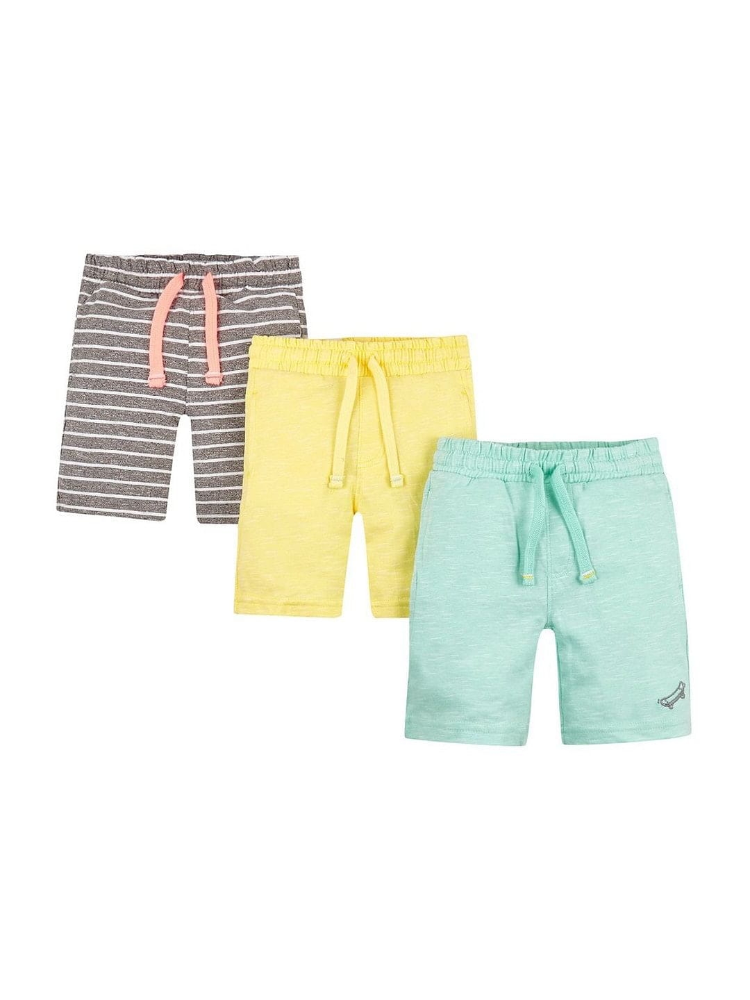 Mothercare | Multicoloured Striped Shorts - Pack of 3 0