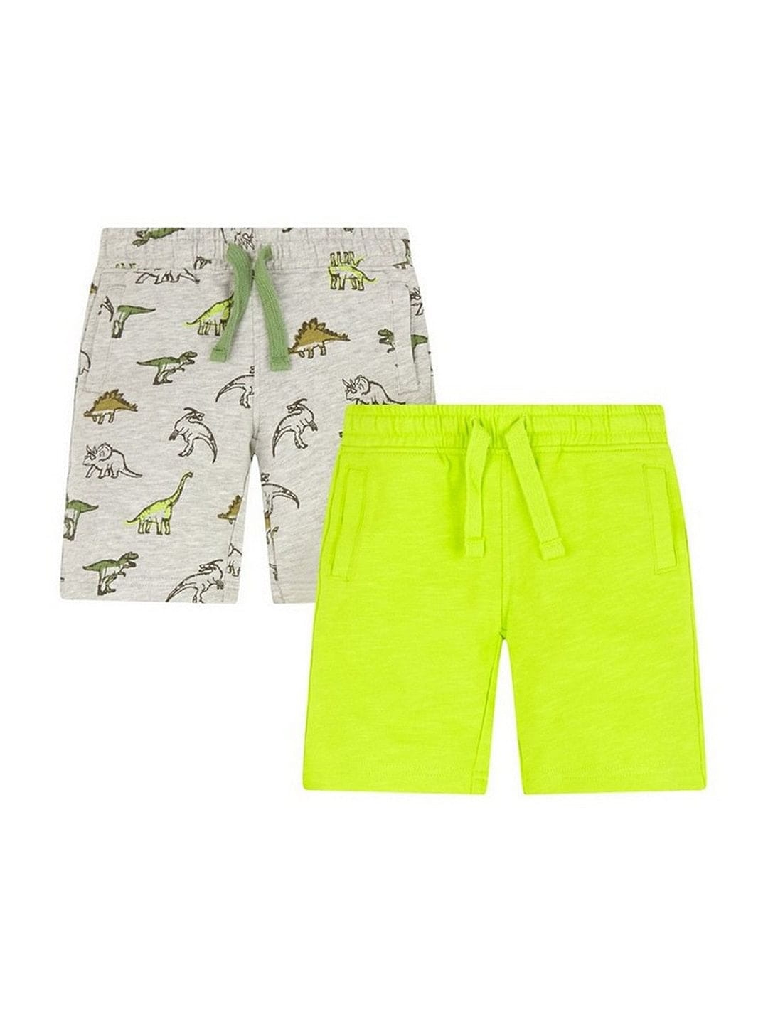 Mothercare | Grey and Lime Printed Shorts - Pack of 2 0