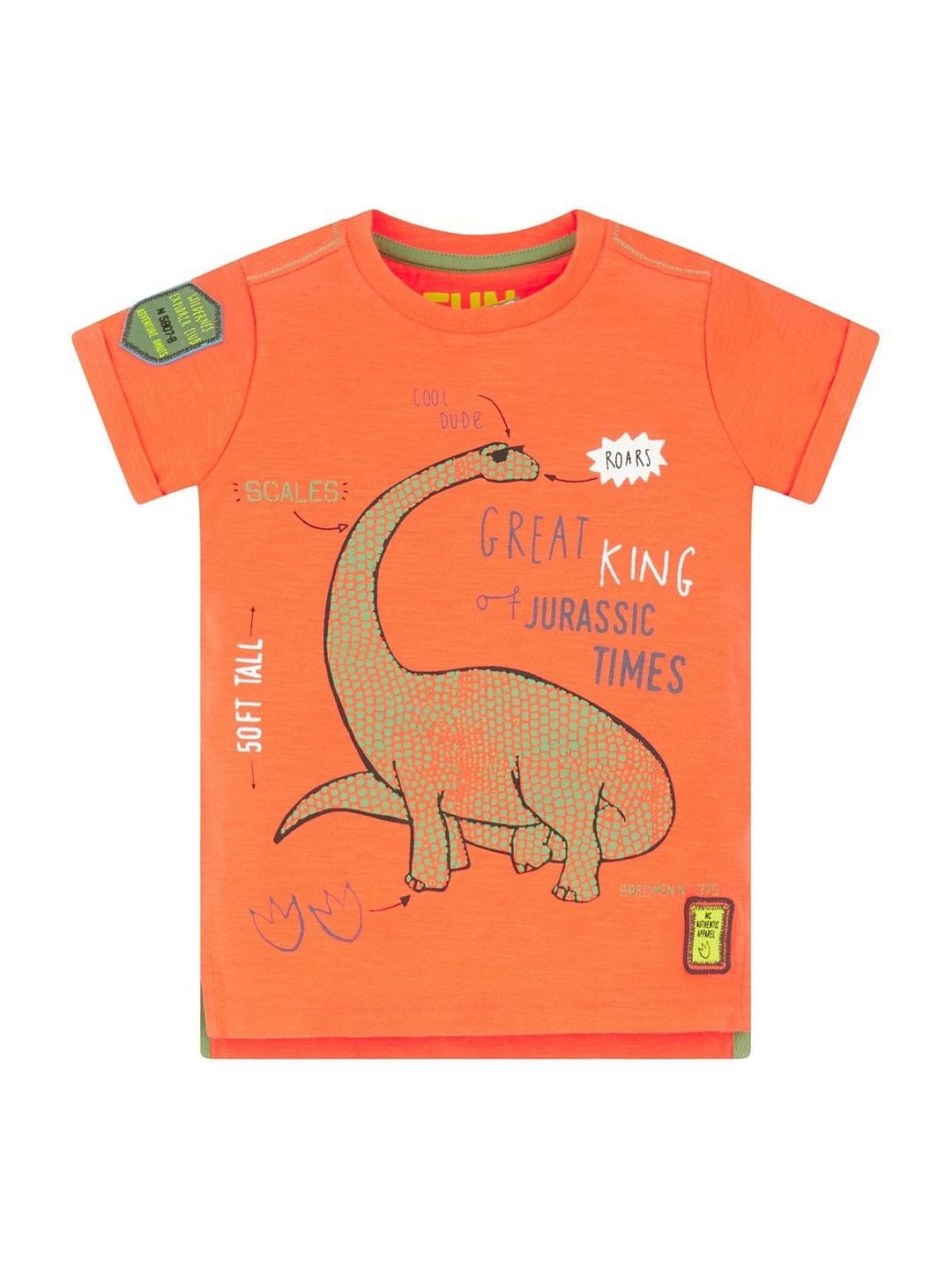 Mothercare | Orange Printed T-Shirt 0