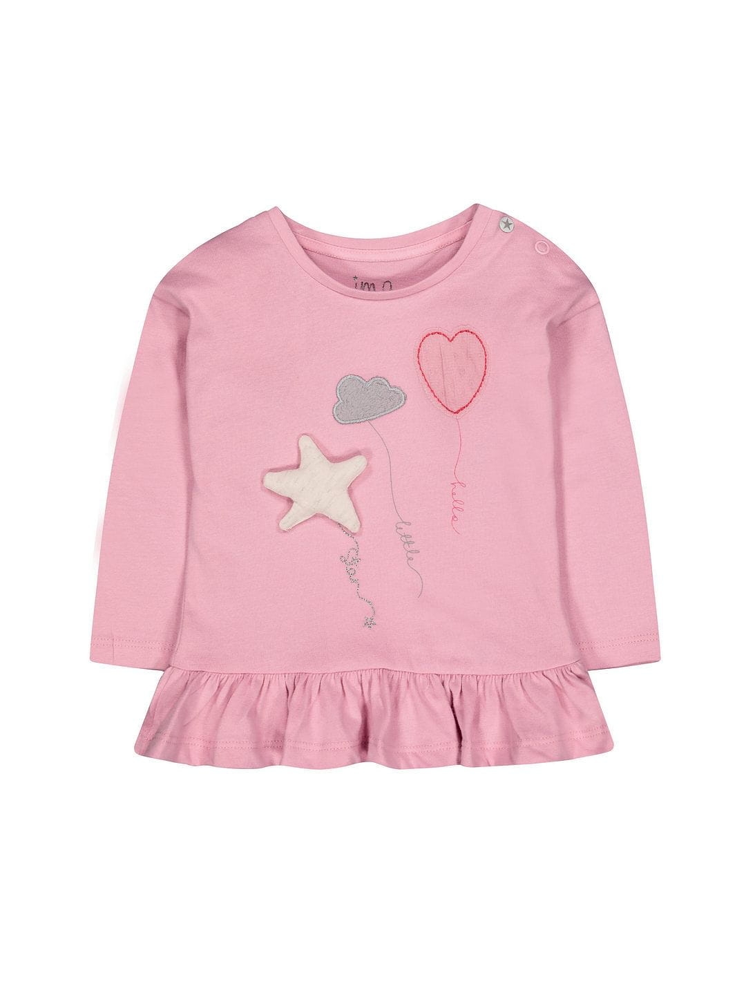 Mothercare | Pink Frill Balloon T-Shirt 0