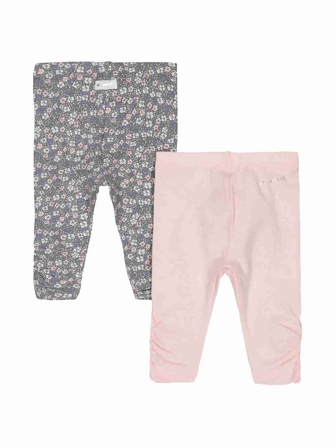 Pink Floral Leggings - 2 Pack
