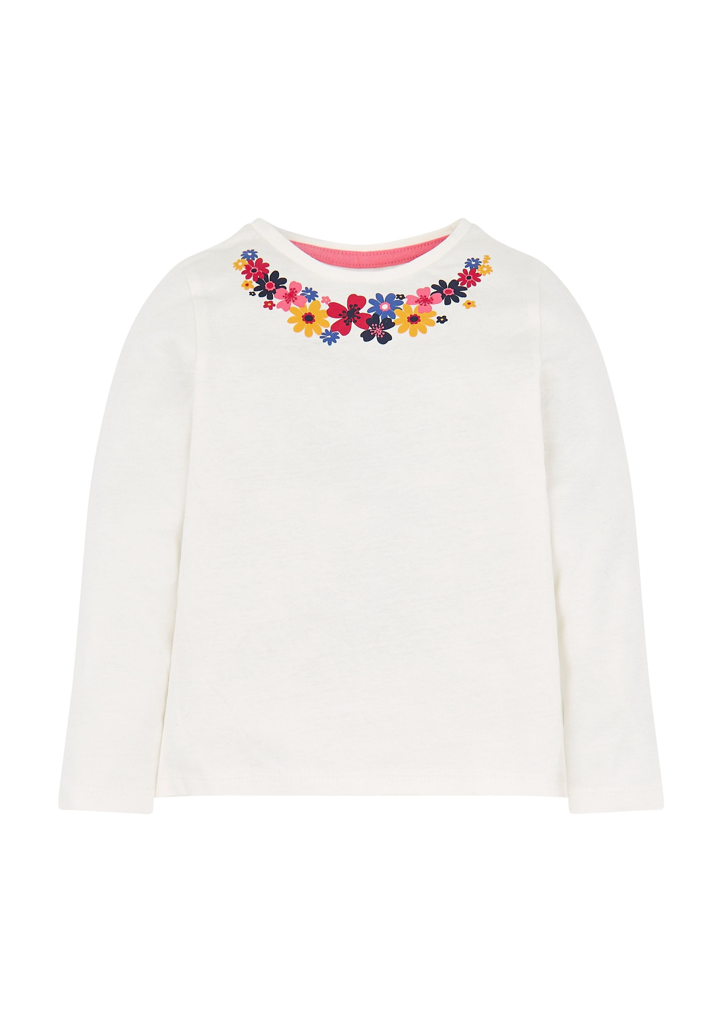 Mothercare | Floral Neck T-Shirt 0
