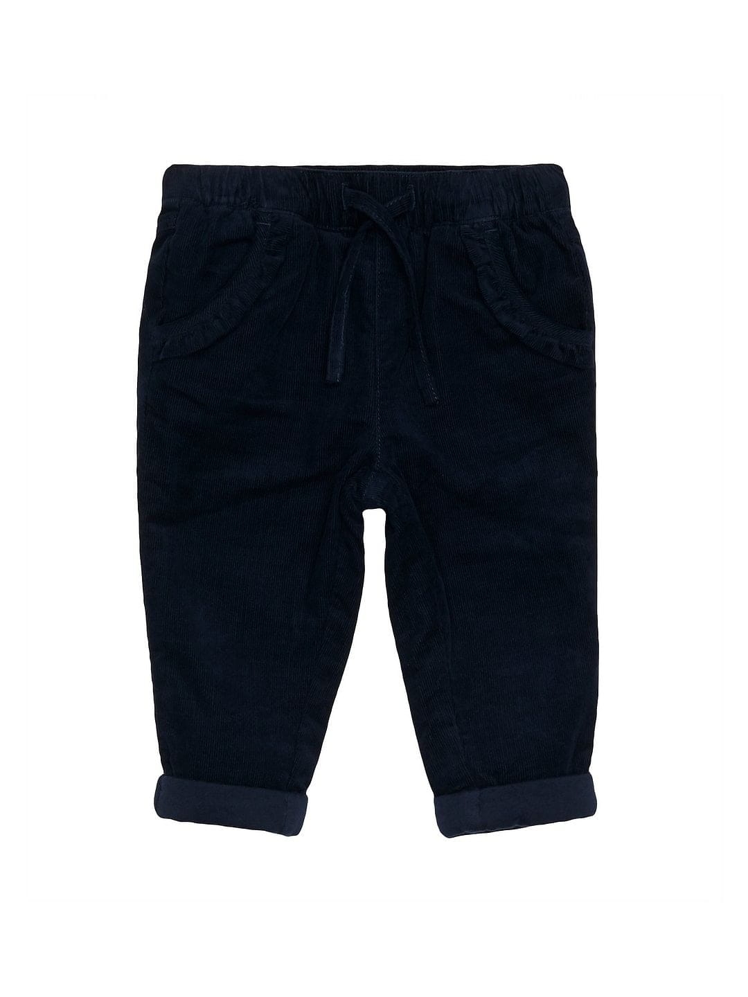 Mothercare | Navy Cord Jersey-Lined Trousers 0