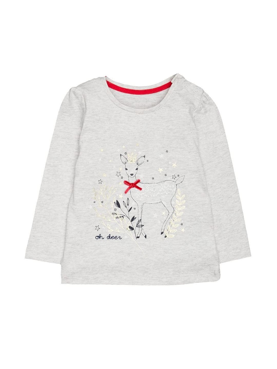 Mothercare | Heritage Grey Deer T-Shirt 0