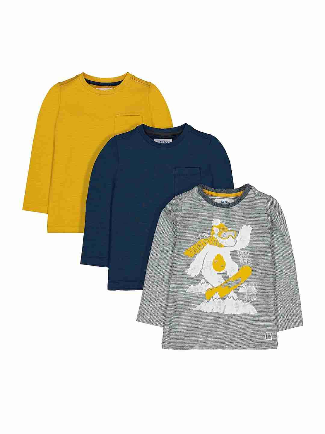 Snowboarding Polar Bear T-Shirts - 3 Pack