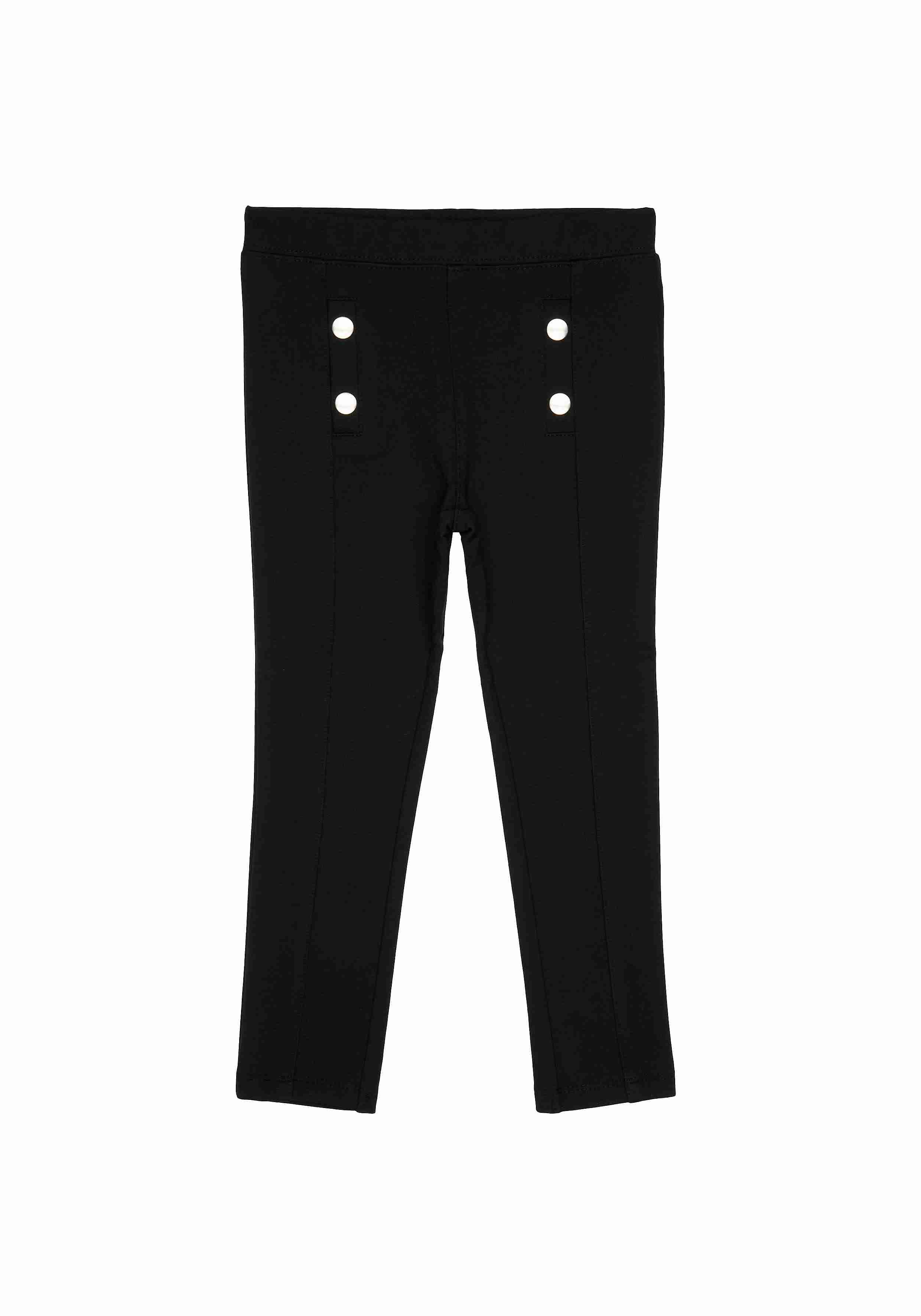 Black Solid Jeggings