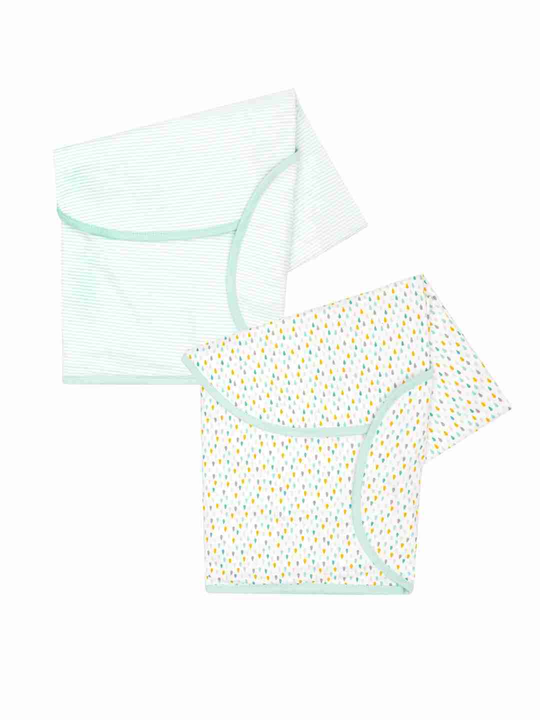 Mothercare Essential Swaddles - Pack of 2 - Multicolor