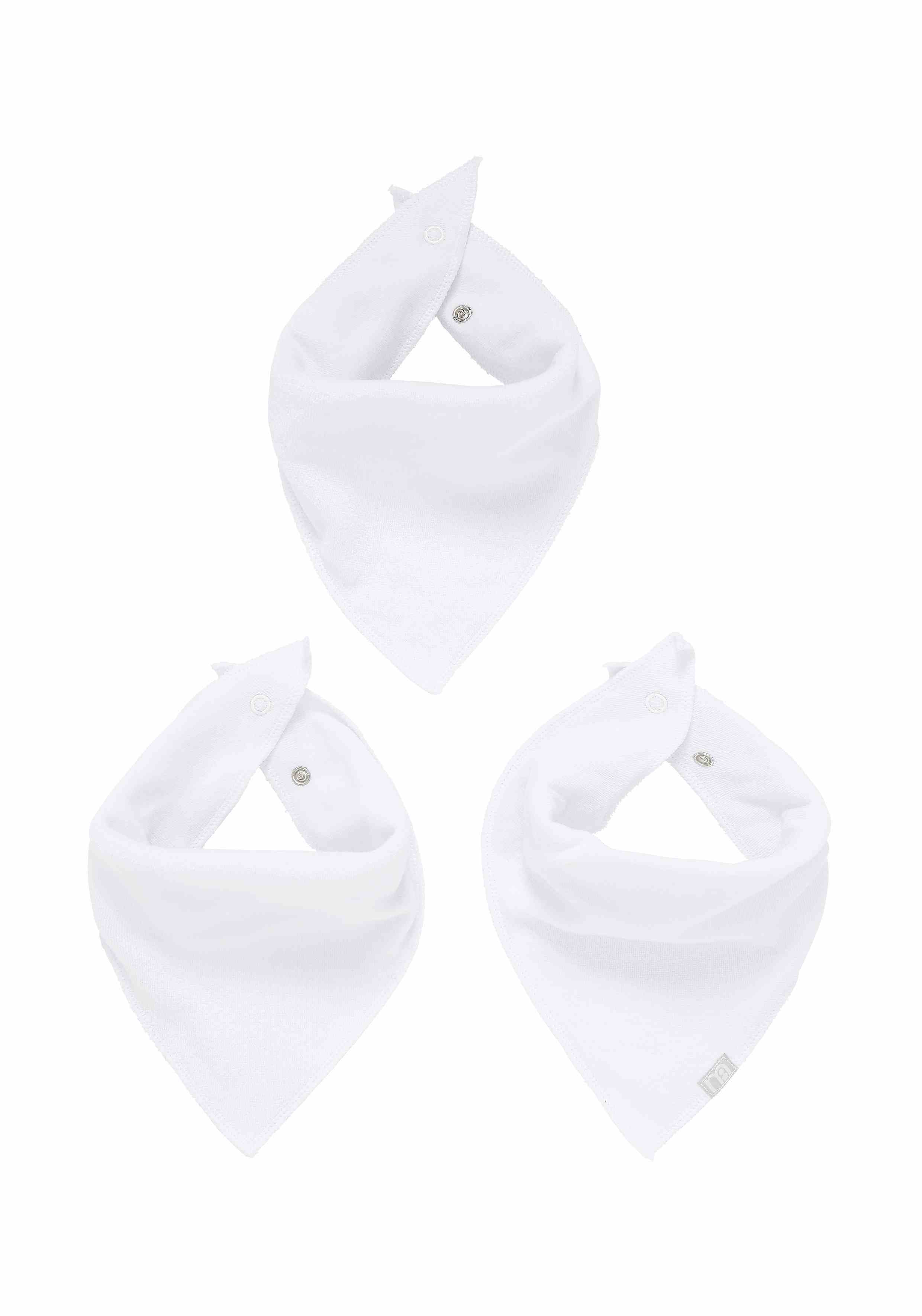 Mothercare Newborn Dribbler Bibs - Pack of 3 - White