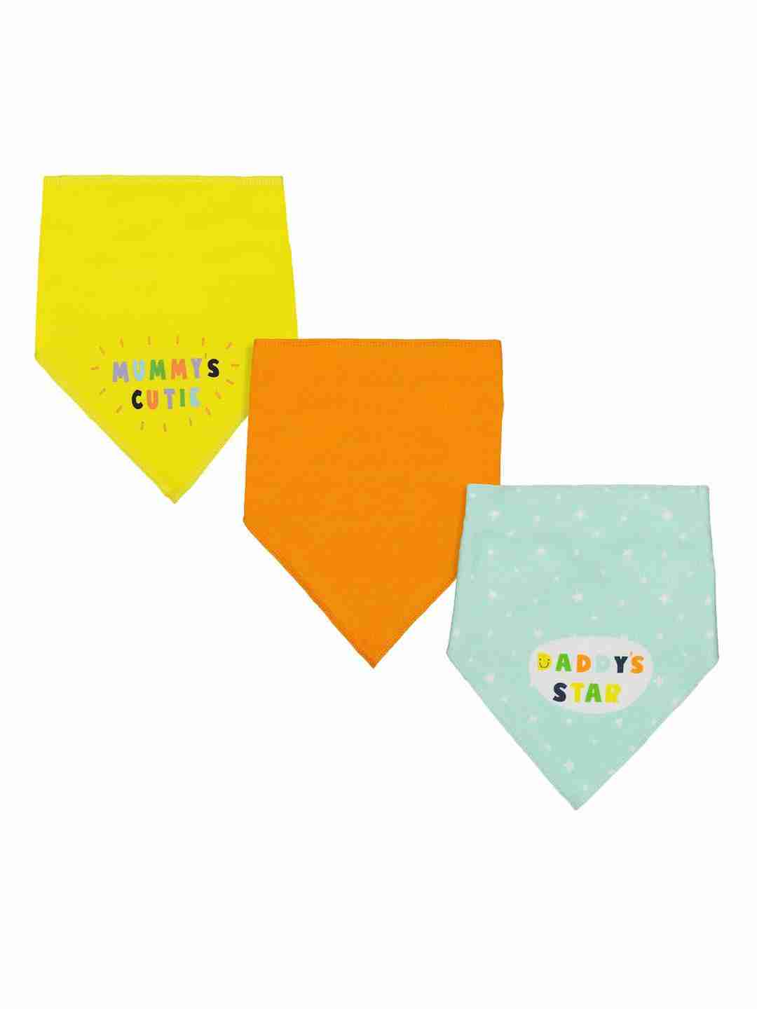 Mothercare Mummy and Daddy Baby Bibs - Pack of 3 - Multicolor