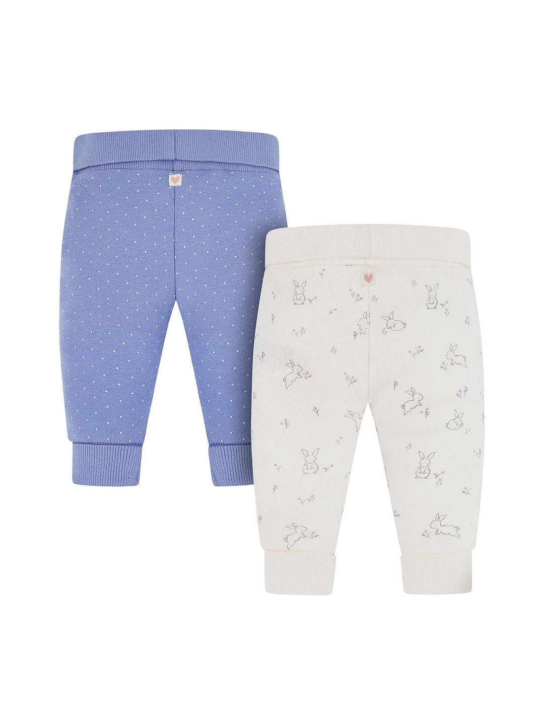 Mothercare | Blue and White Printed Joggers - Pack of 2 0