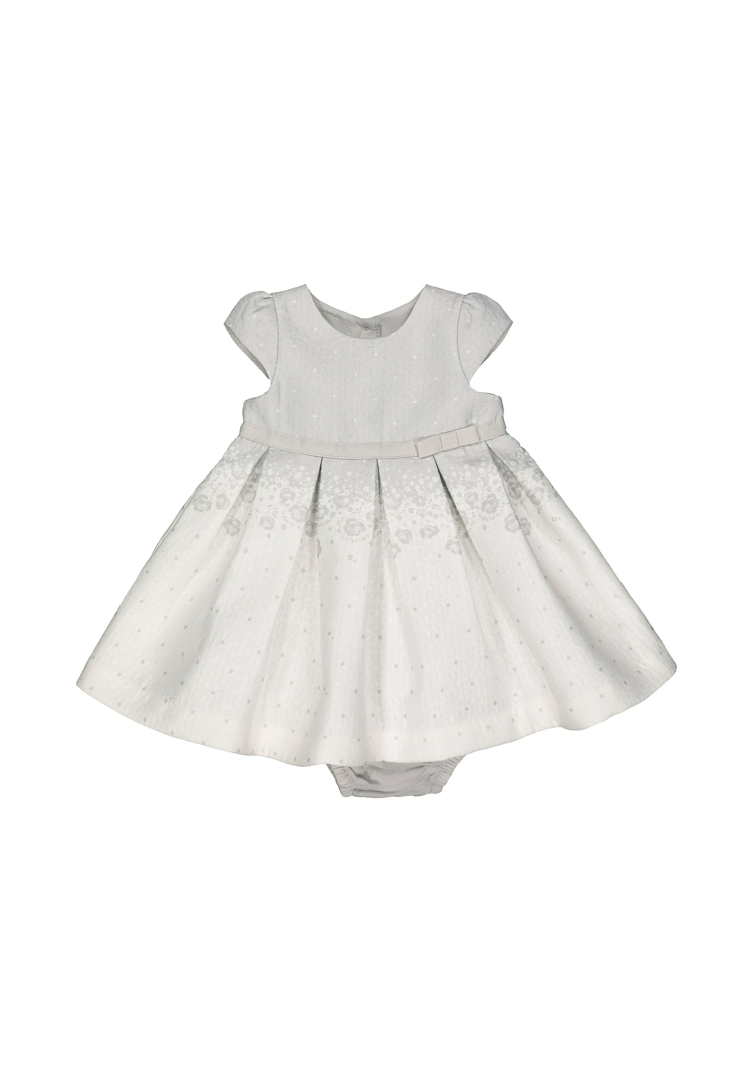 Mothercare | White and Grey Printed Dress 0