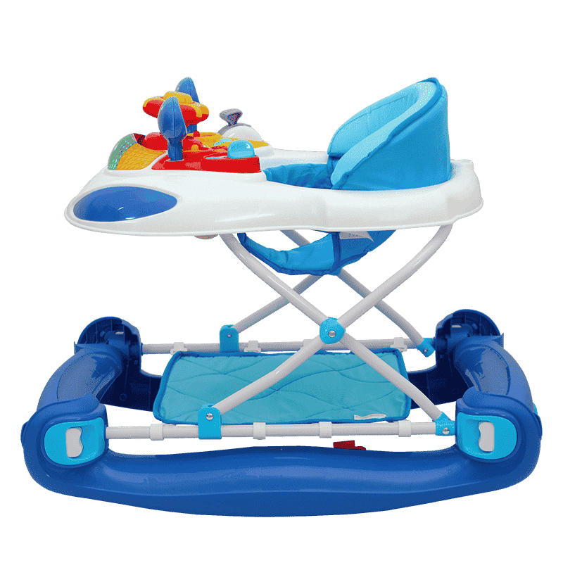 Comdaq Unisex Car Musical Baby Walker - Blue