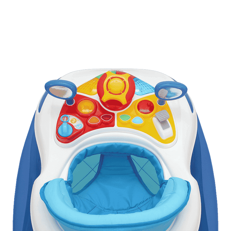 Comdaq Unisex Car Musical Baby Walker - Blue