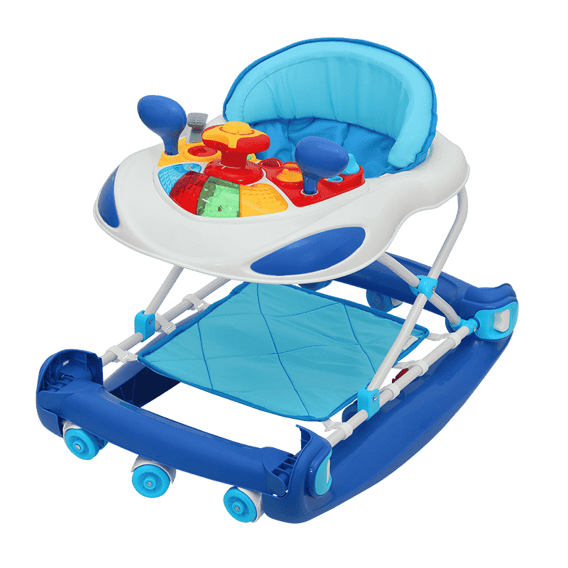 Comdaq Unisex Car Musical Baby Walker - Blue