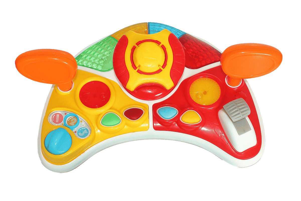 Comdaq Unisex Car Musical Baby Walker - Blue