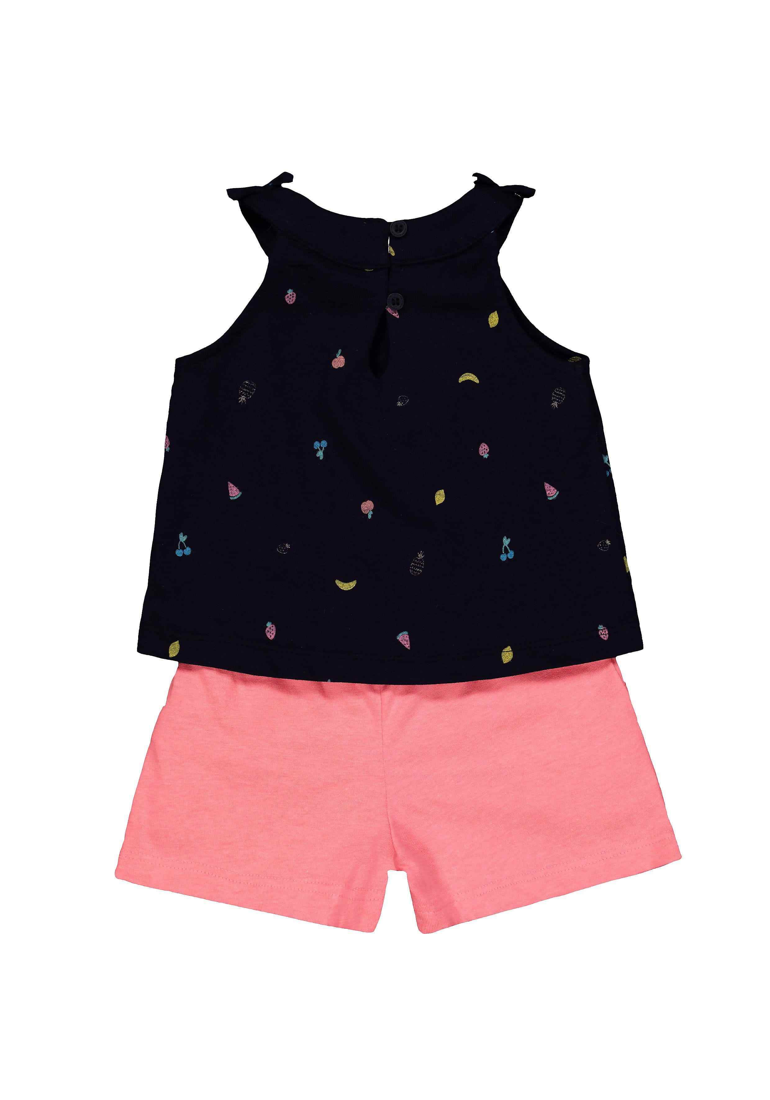 Navy Printed Twin Set