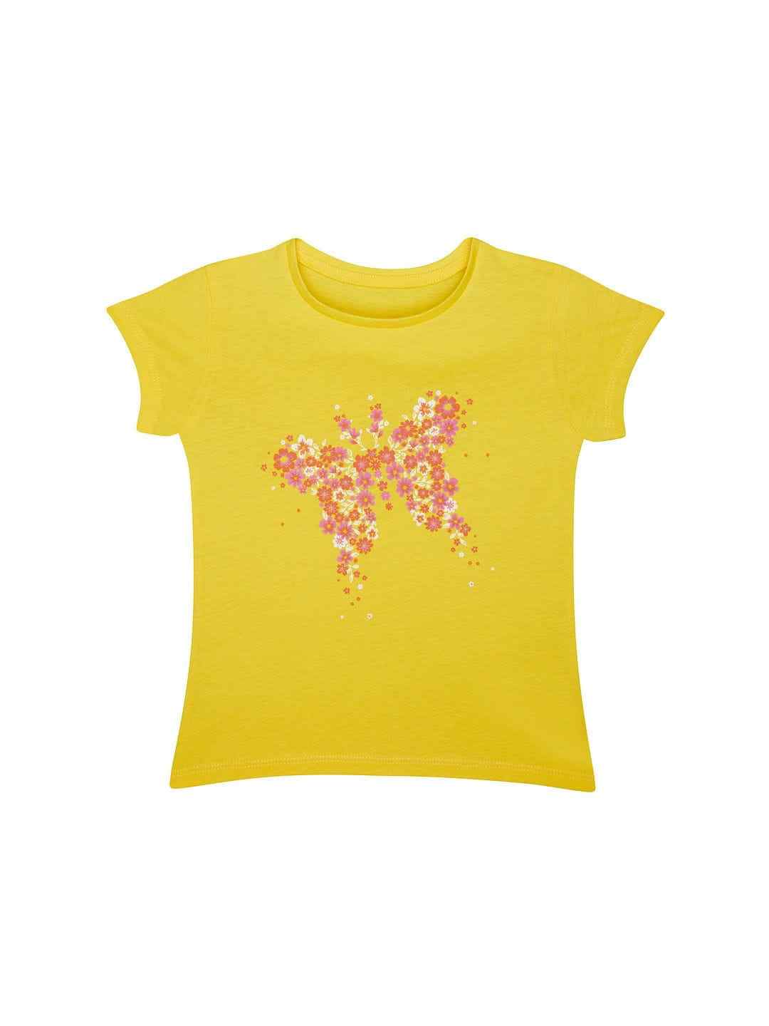 Yellow Printed Top
