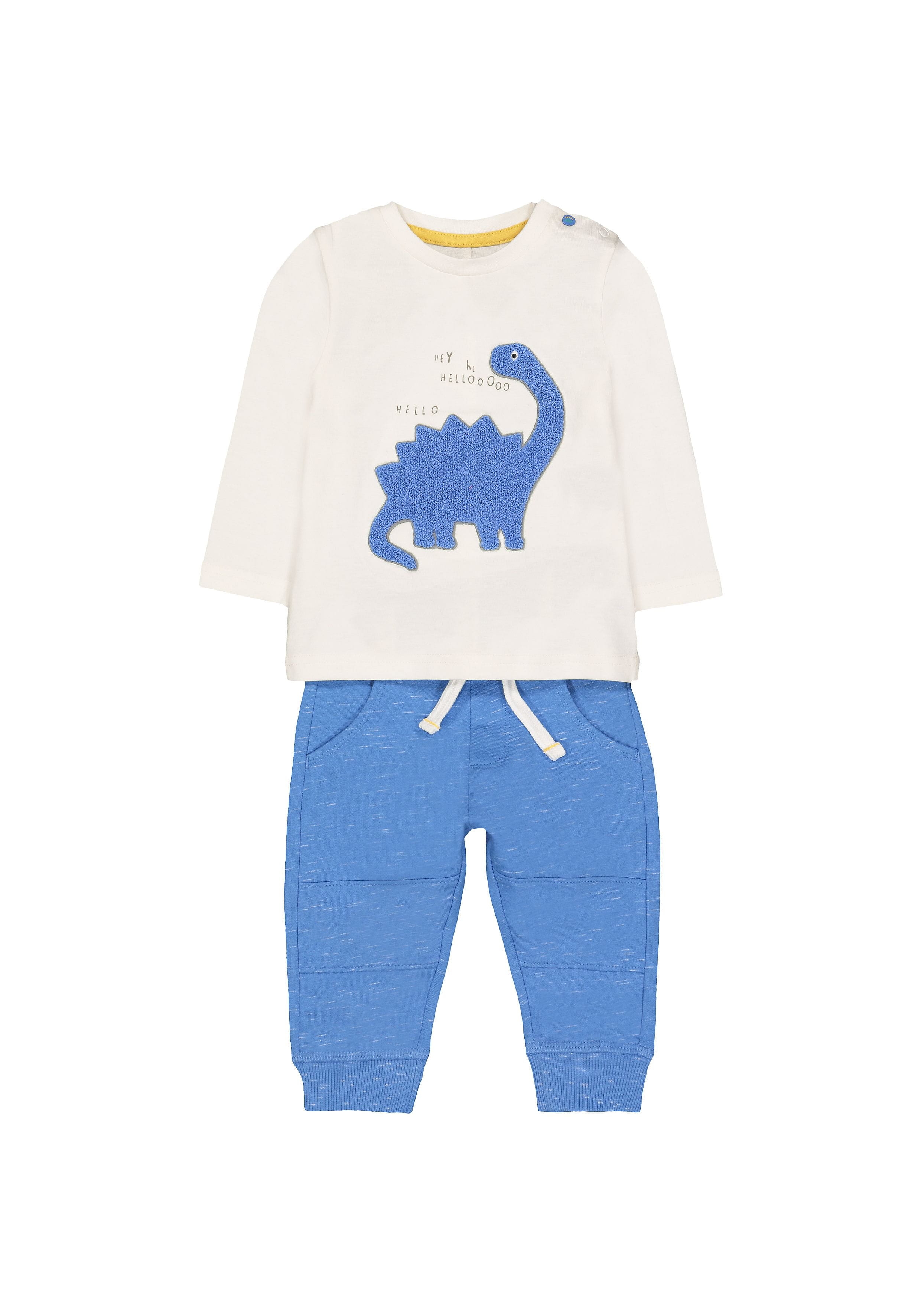 Mothercare | White & Blue Printed Twin Set 0