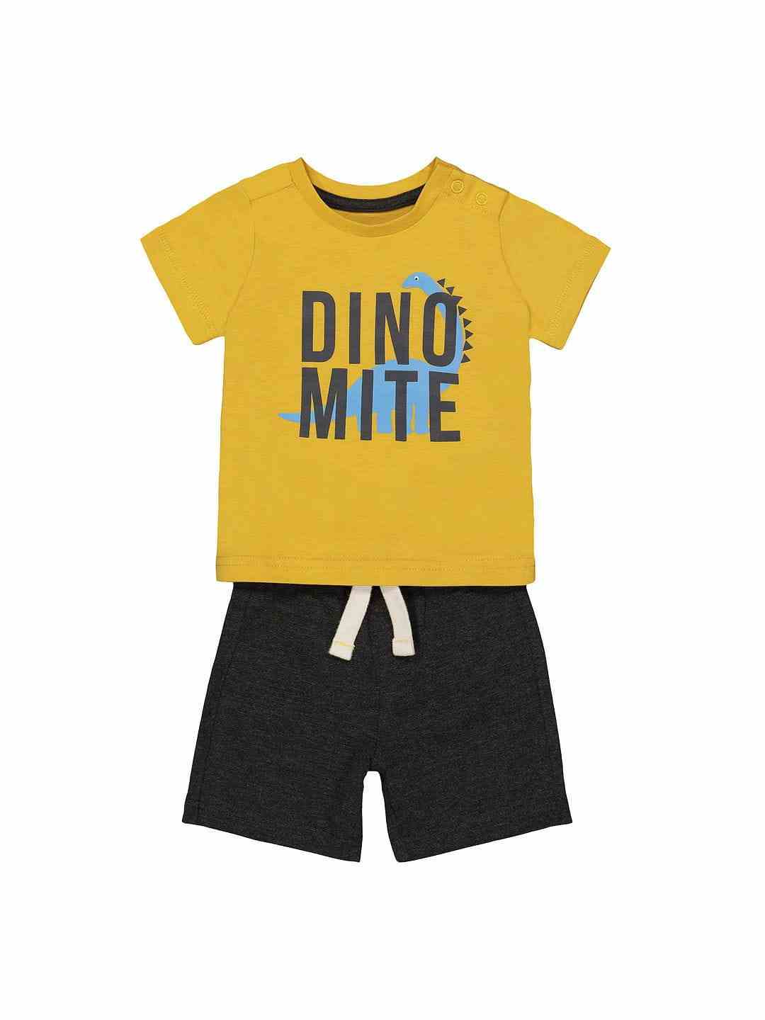Yellow Printed Twin Set