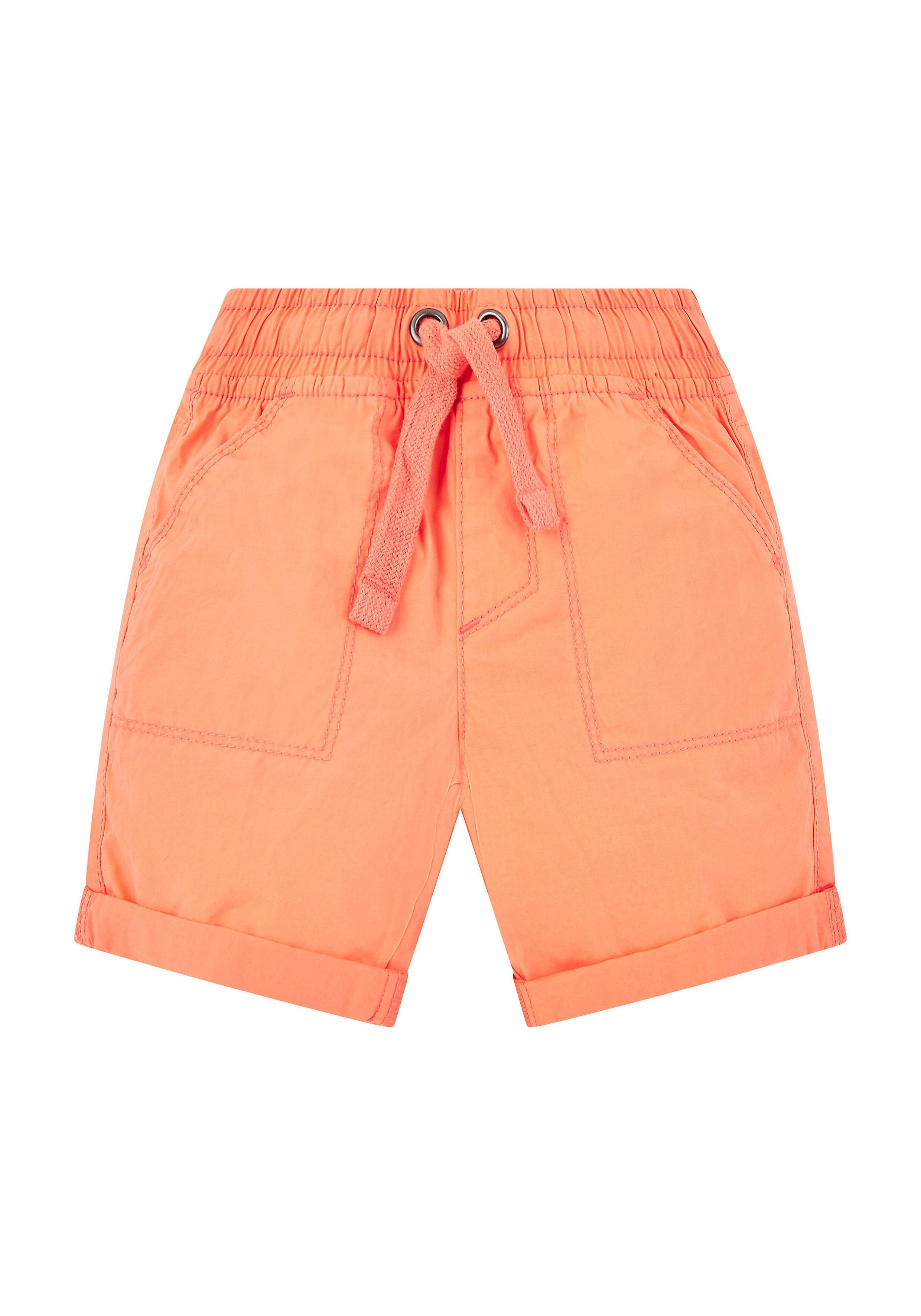 Mothercare | Boys Coral Poplin Shorts - Coral 0